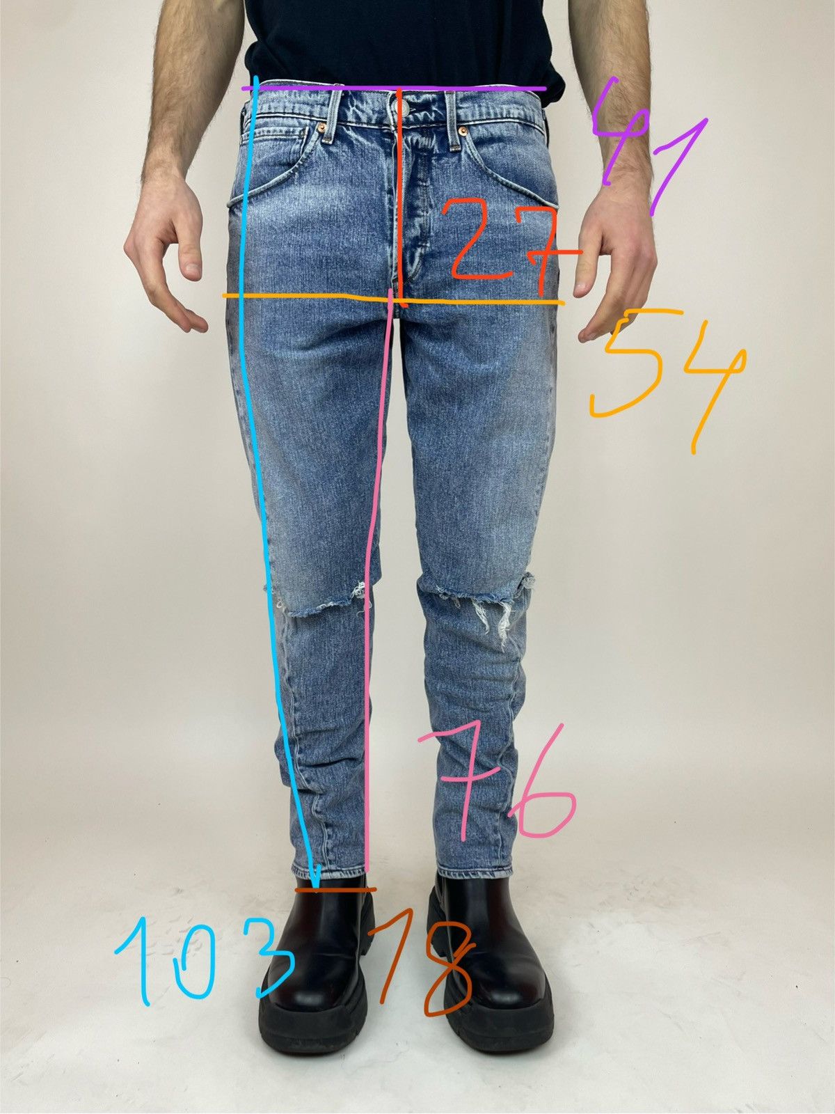 Levi's Levi's Engineered 502 Premium Denim skinny Jeans levis Size US 31 - 21 Thumbnail