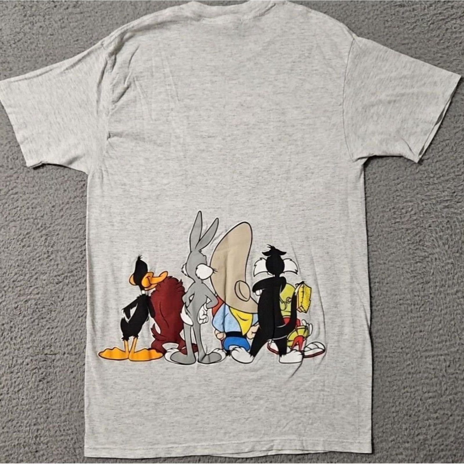 Vintage Vintage Looney Tunes Characters Bugs Bunny Double Side Gray Medium 1993 Mens Size US M / EU 48-50 / 2 - 2 Thumbnail