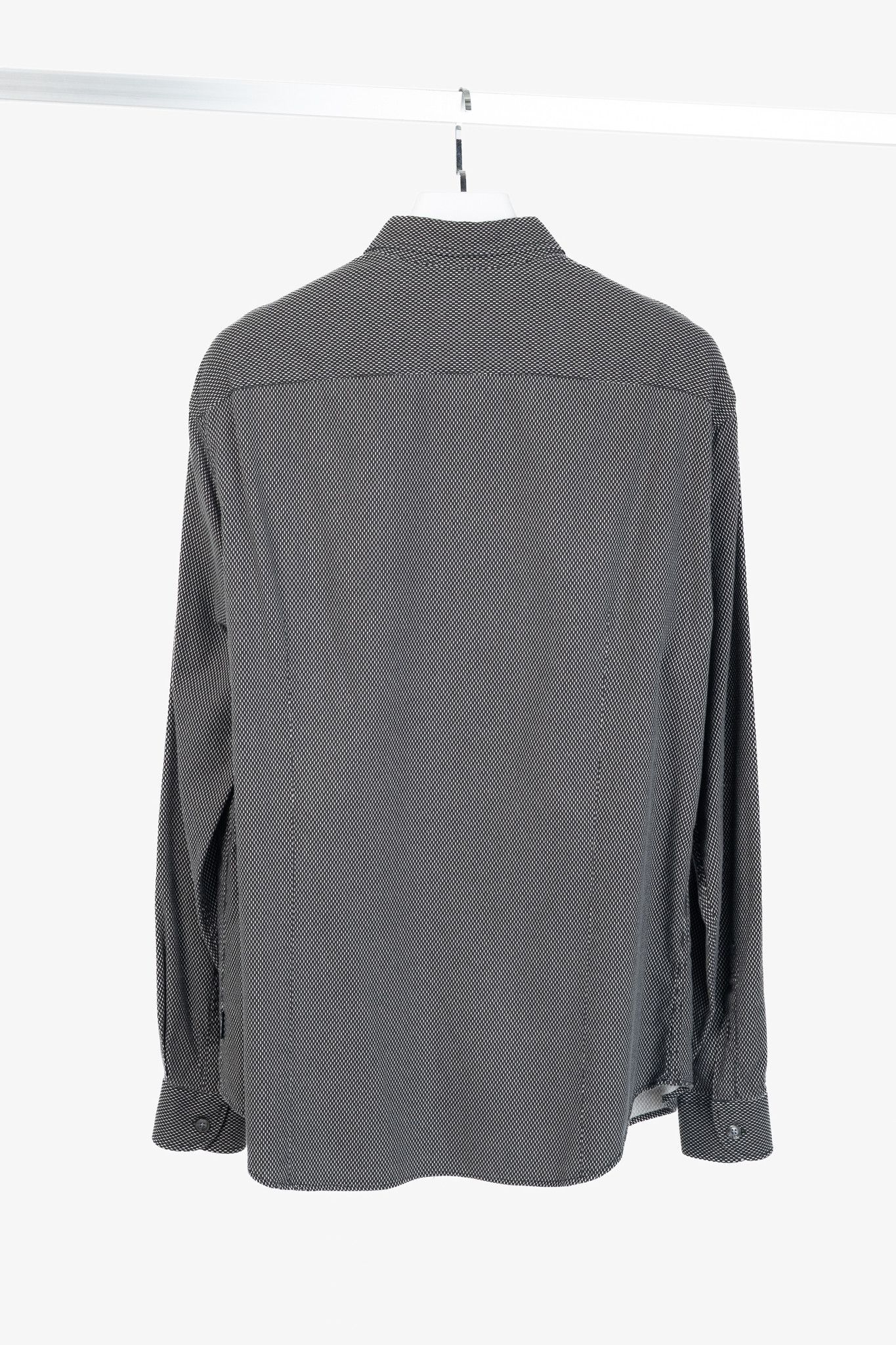 Armani Collezioni Armani Collezioni Cotton-Blend Patterned Buttoned Shirt Size US XXL / EU 58 / 5 - 2 Thumbnail