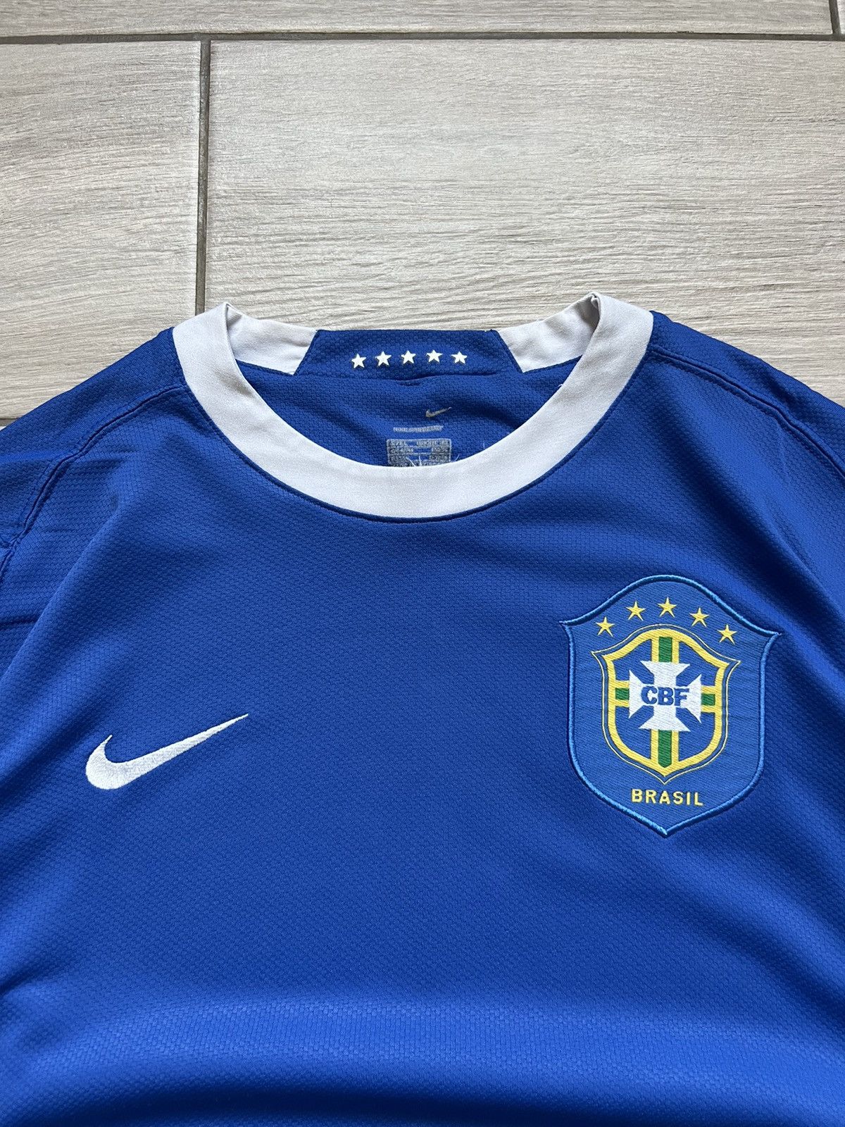 Nike × Vintage Vintage Nike Brazil National Team 2006 2008 Away Jersey Size US L / EU 52-54 / 3 - 6 Thumbnail