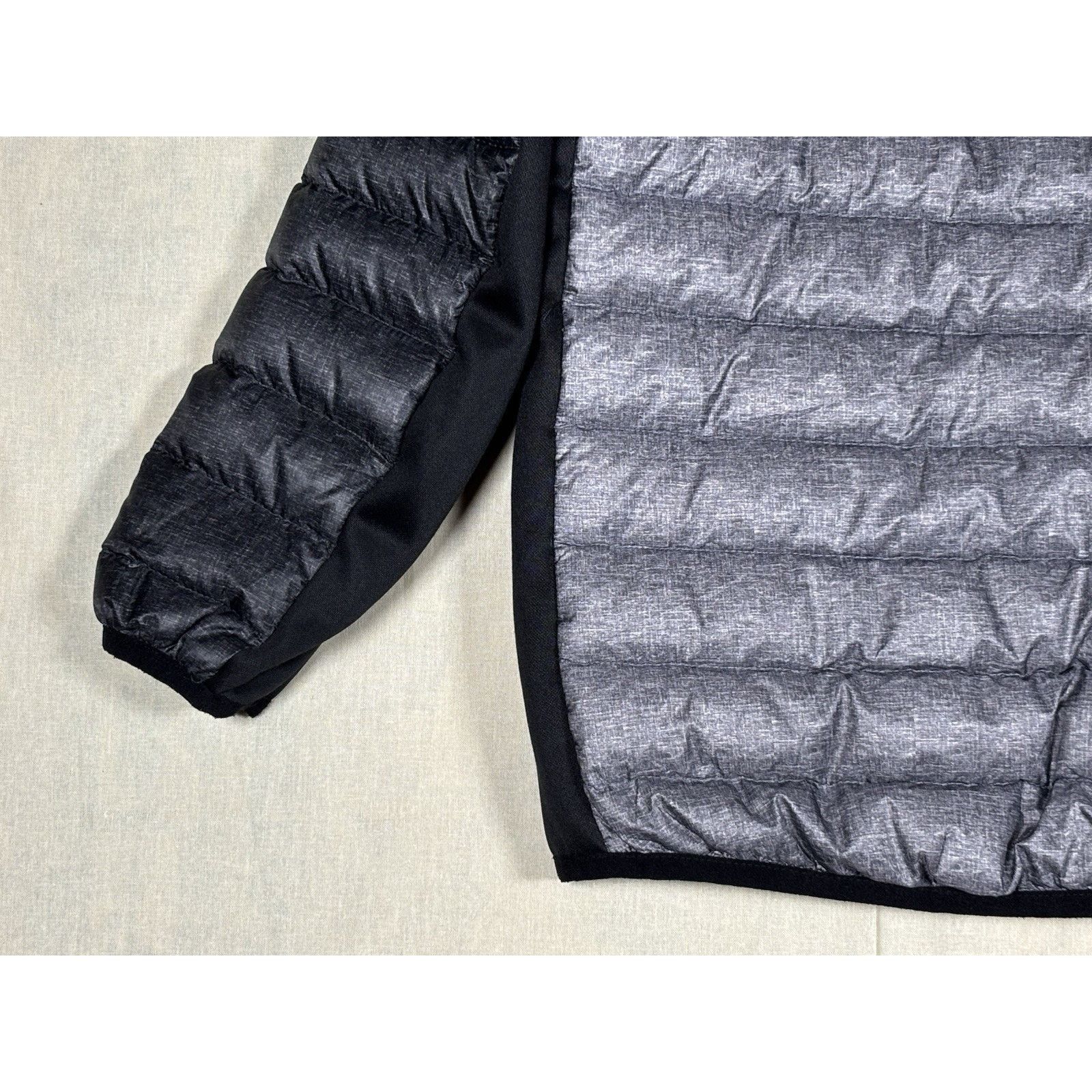 The Unbranded Brand Gerry Kids Puffer Jacket XS 5/6 Gray Black Hooded Down Size US XS / EU 42 / 0 - 19 Thumbnail