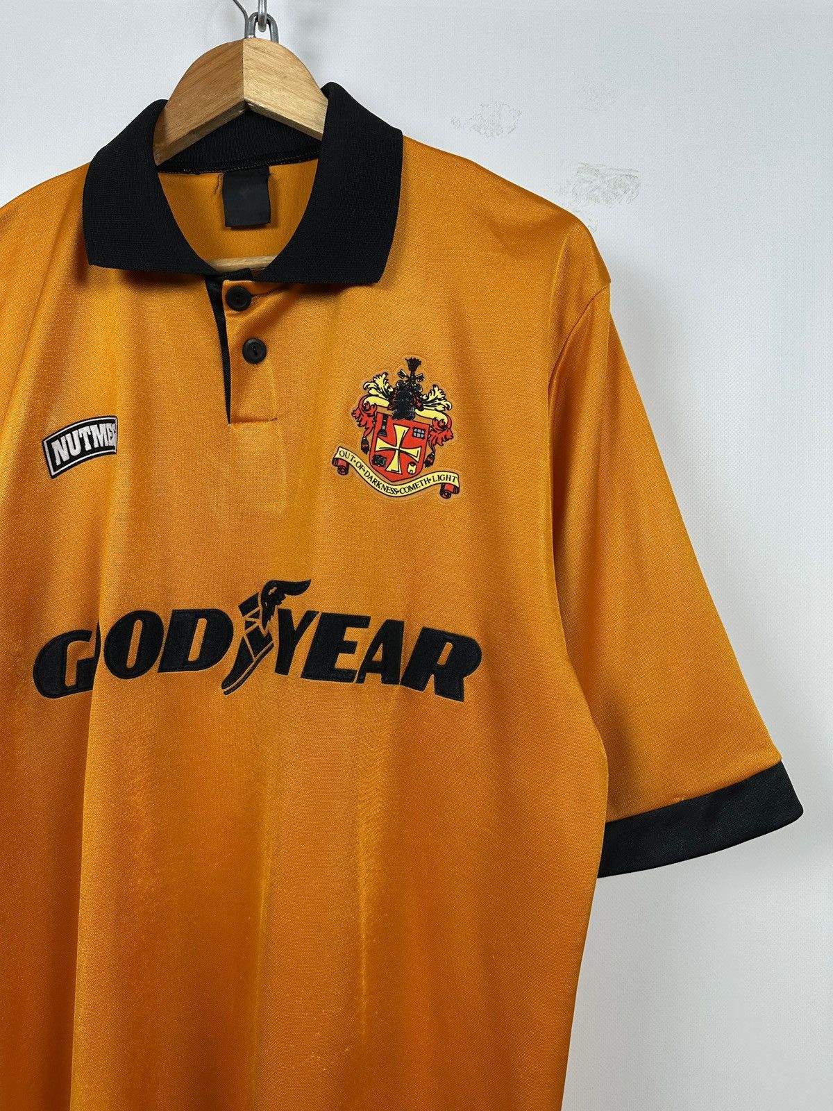 Nutmeg 1994/95 Nutmeg Wolverhampton Wanderers Vintage Soccer Jersey Size US XL / EU 56 / 4 - 4 Thumbnail