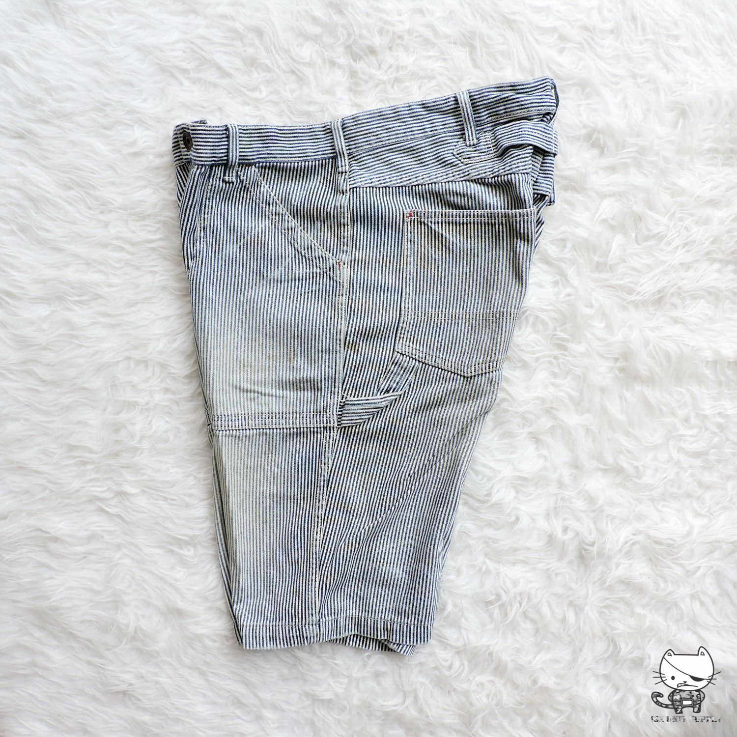 Japanese Brand BACK NUMBER JAPAN HICKORY SHORT PANTS Size US 34 / EU 50 - 4 Thumbnail