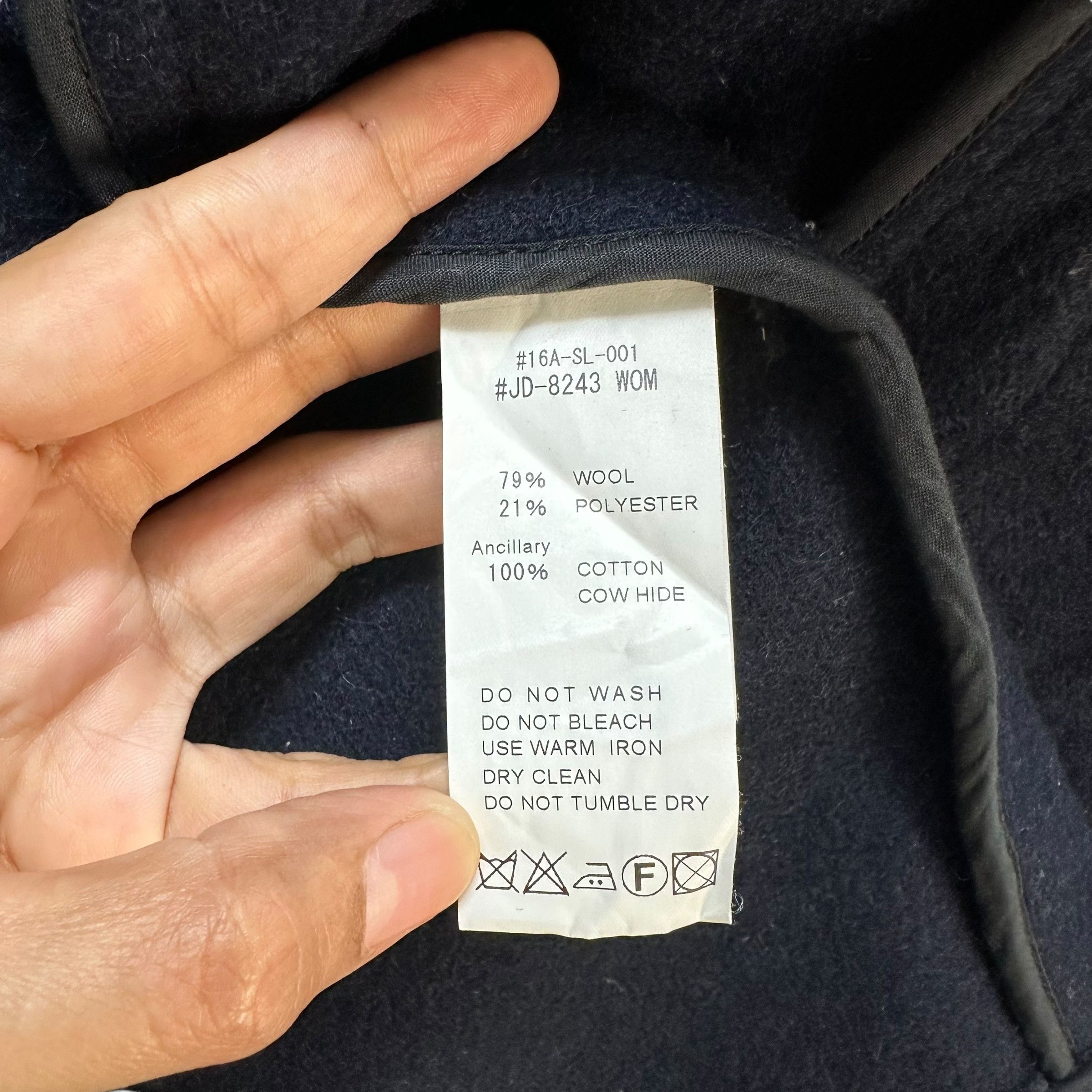 Danton DANTON Made in Japan Navy Blue Wool Coat Jacket #A39-0888 Size US S / EU 44-46 / 1 - 9 Thumbnail