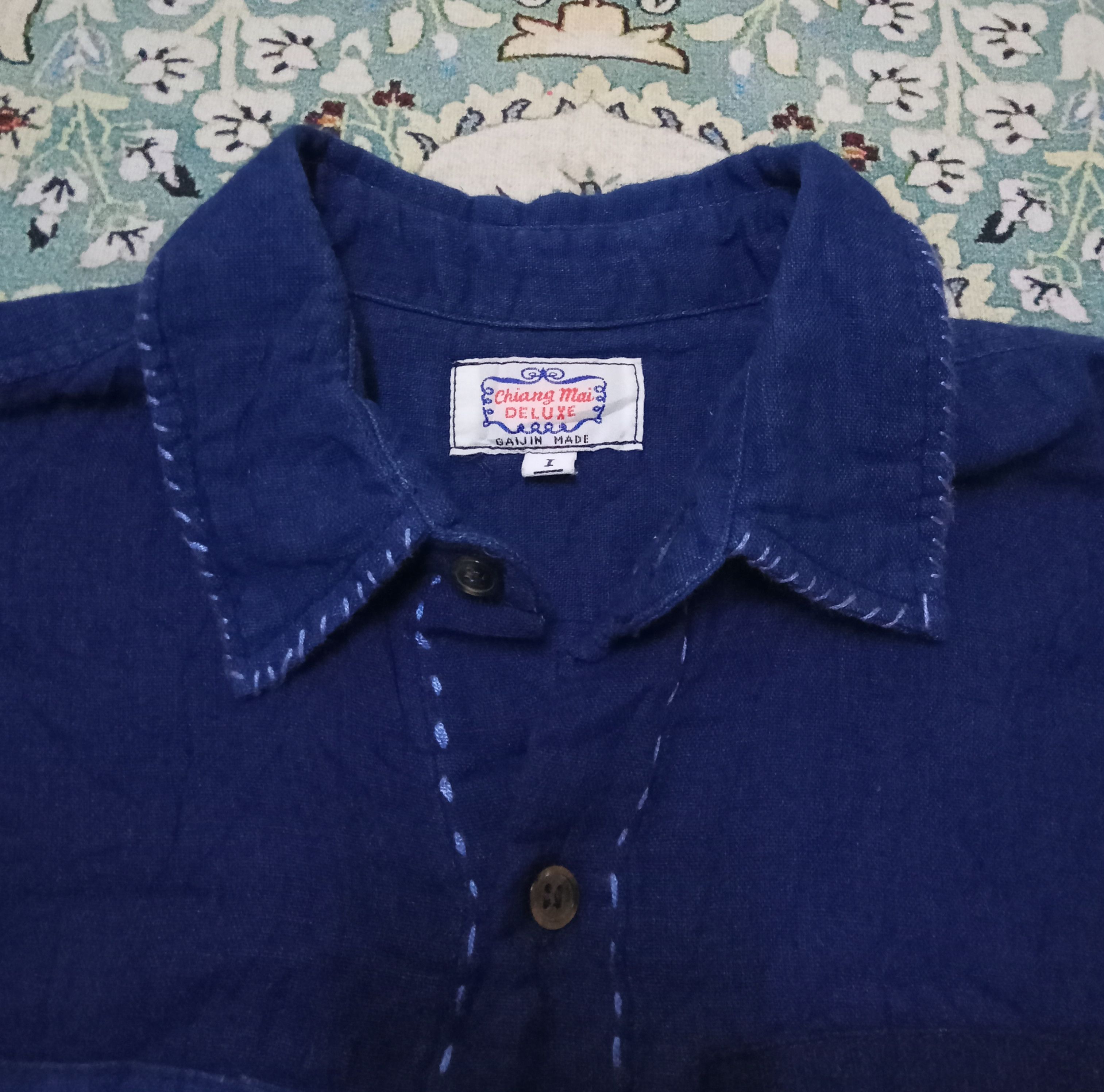Japanese Brand Chiang Mai Deluxe Gaijin Made Rare Patchwork Design Shirt Size US S / EU 44-46 / 1 - 4 Thumbnail