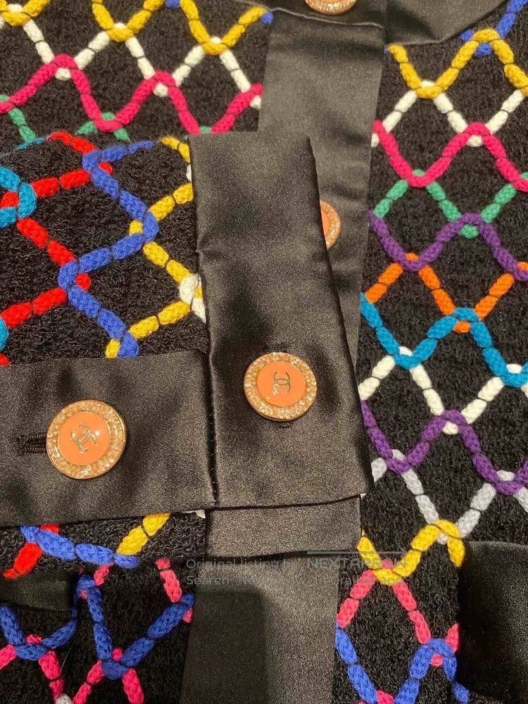 Chanel Chanel 22s colourful diamond checkered tweed jacket Size XS / US 0-2 / IT 36-38 - 5 Thumbnail