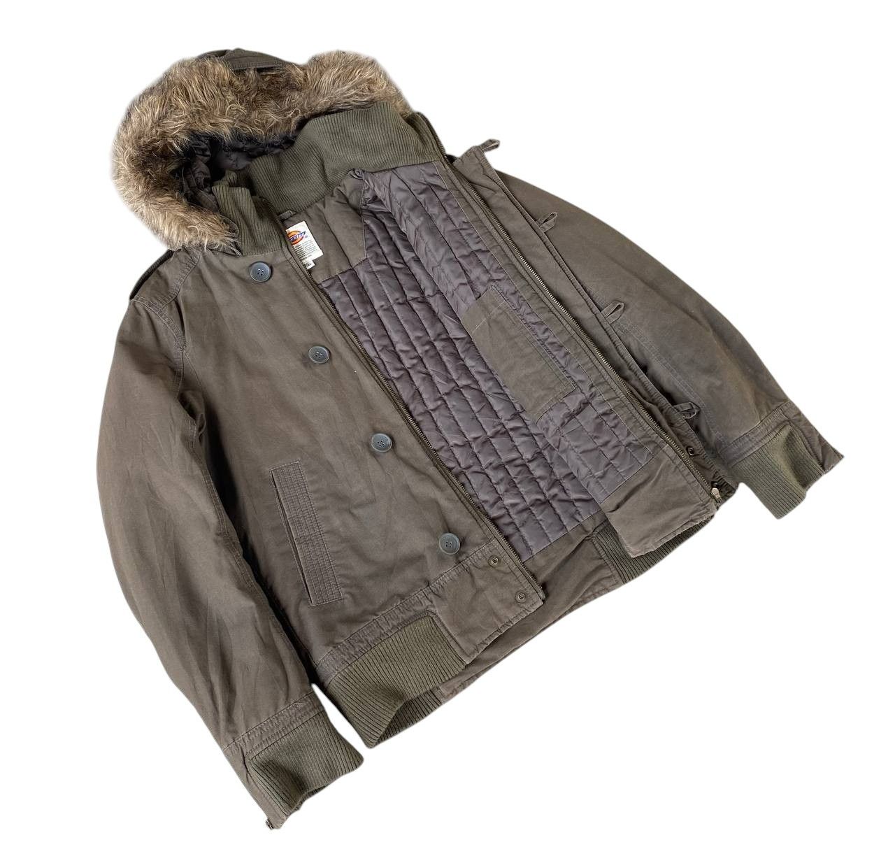 Dickies VINTAGE DICKIES COLD JACKET FUR HOODIE MILITARY GREEN Size US M / EU 48-50 / 2 - 1 Thumbnail