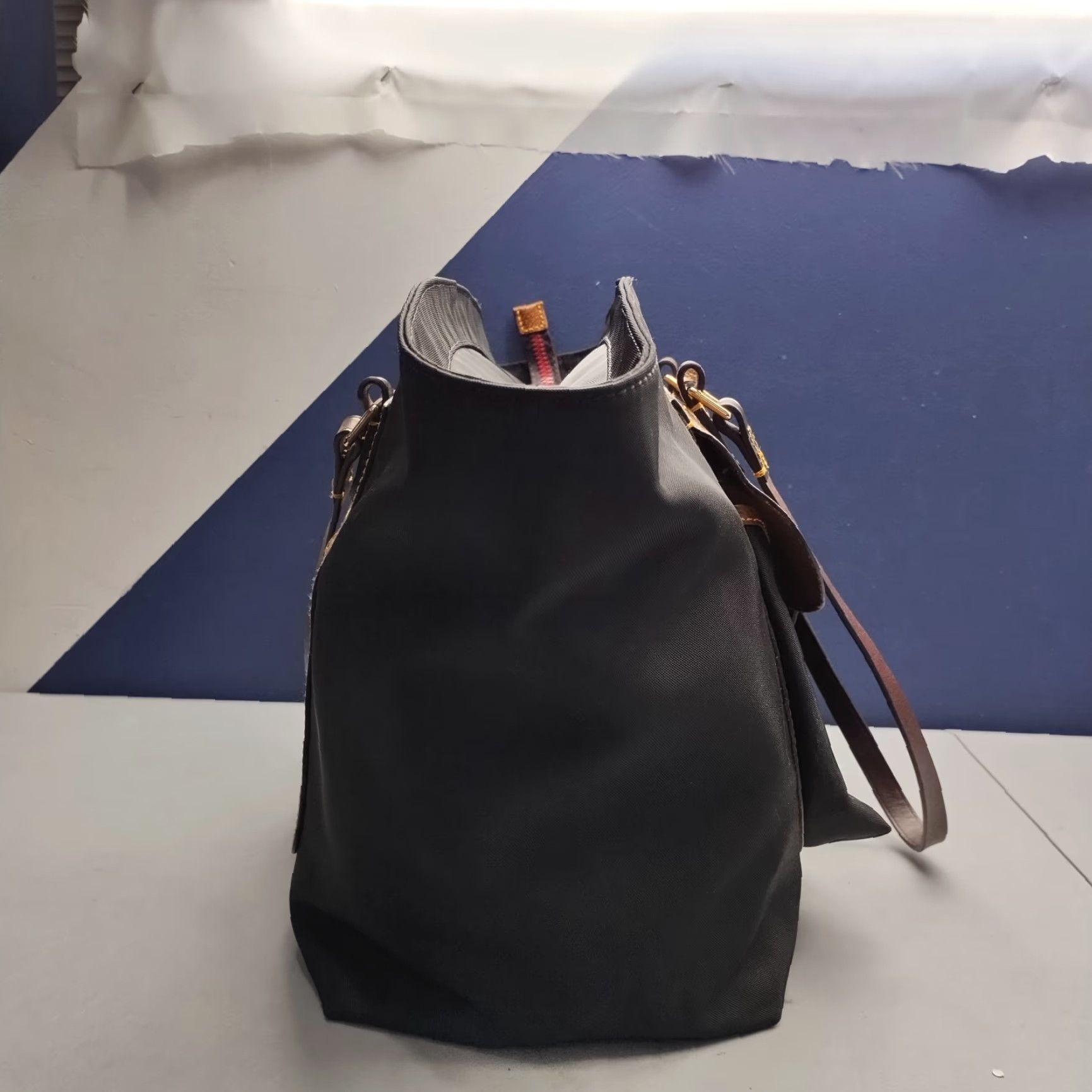 Dooney & Bourke Dooney & Bourke Tote Bag Womens Black Brown Double Handles Magnetic Closure Size ONE SIZE - 4 Thumbnail
