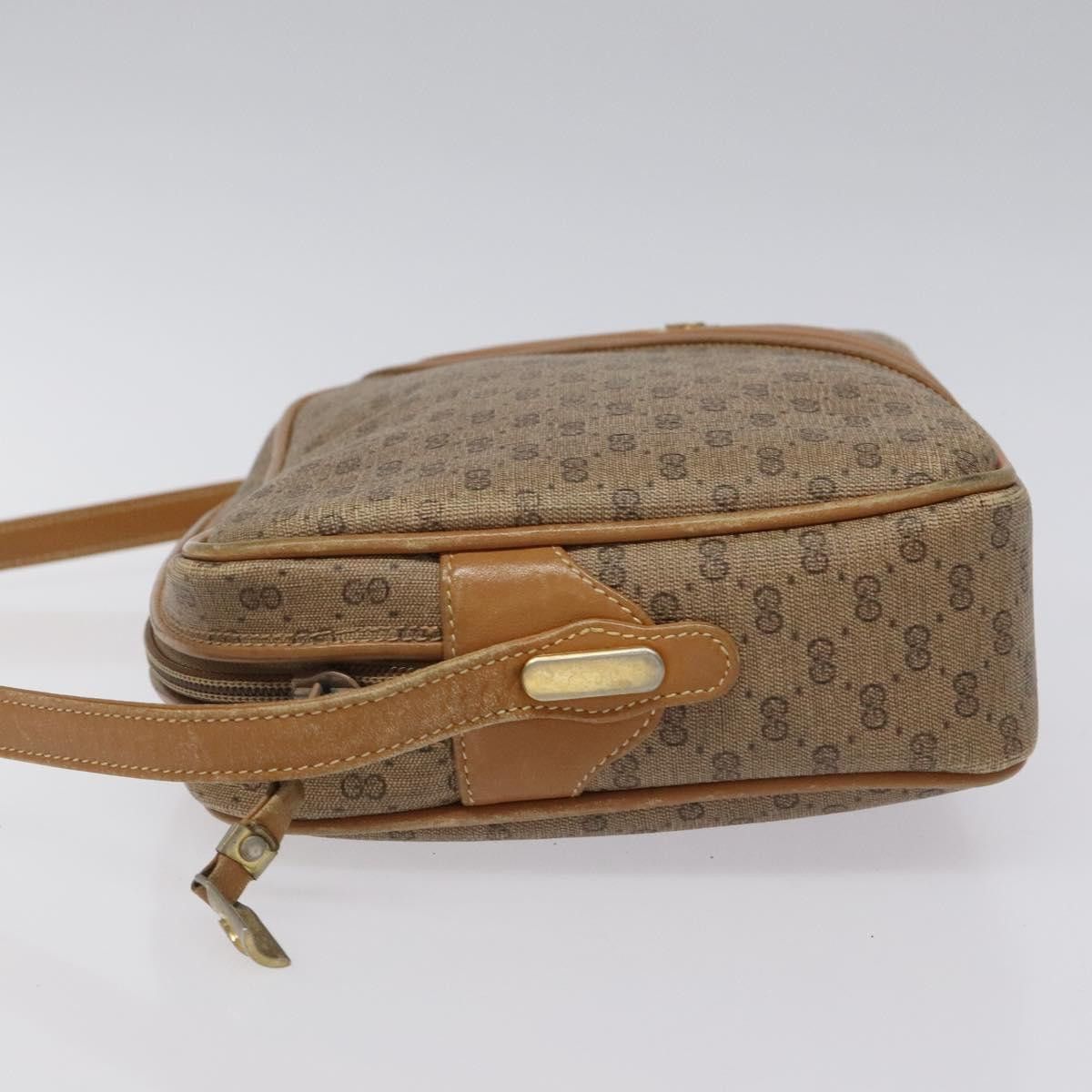 Gucci GUCCI Micro GG Supreme Shoulder Bag Pvc Leather Brown Gold Size ONE SIZE - 5 Thumbnail