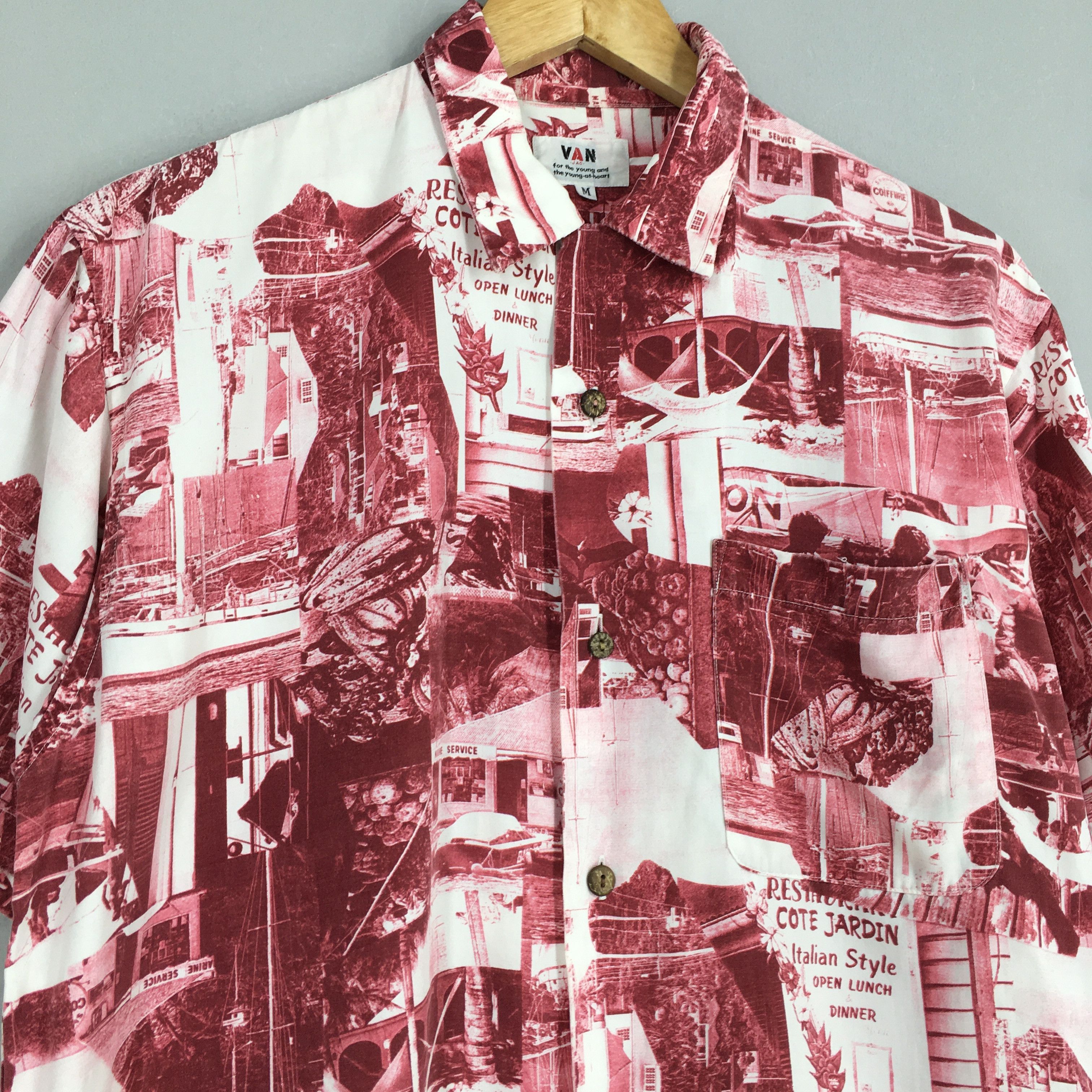 Vintage Vintage 80s Van Jac Japan Hawaiian Hula Girl Shirt Medium Size US M / EU 48-50 / 2 - 3 Thumbnail