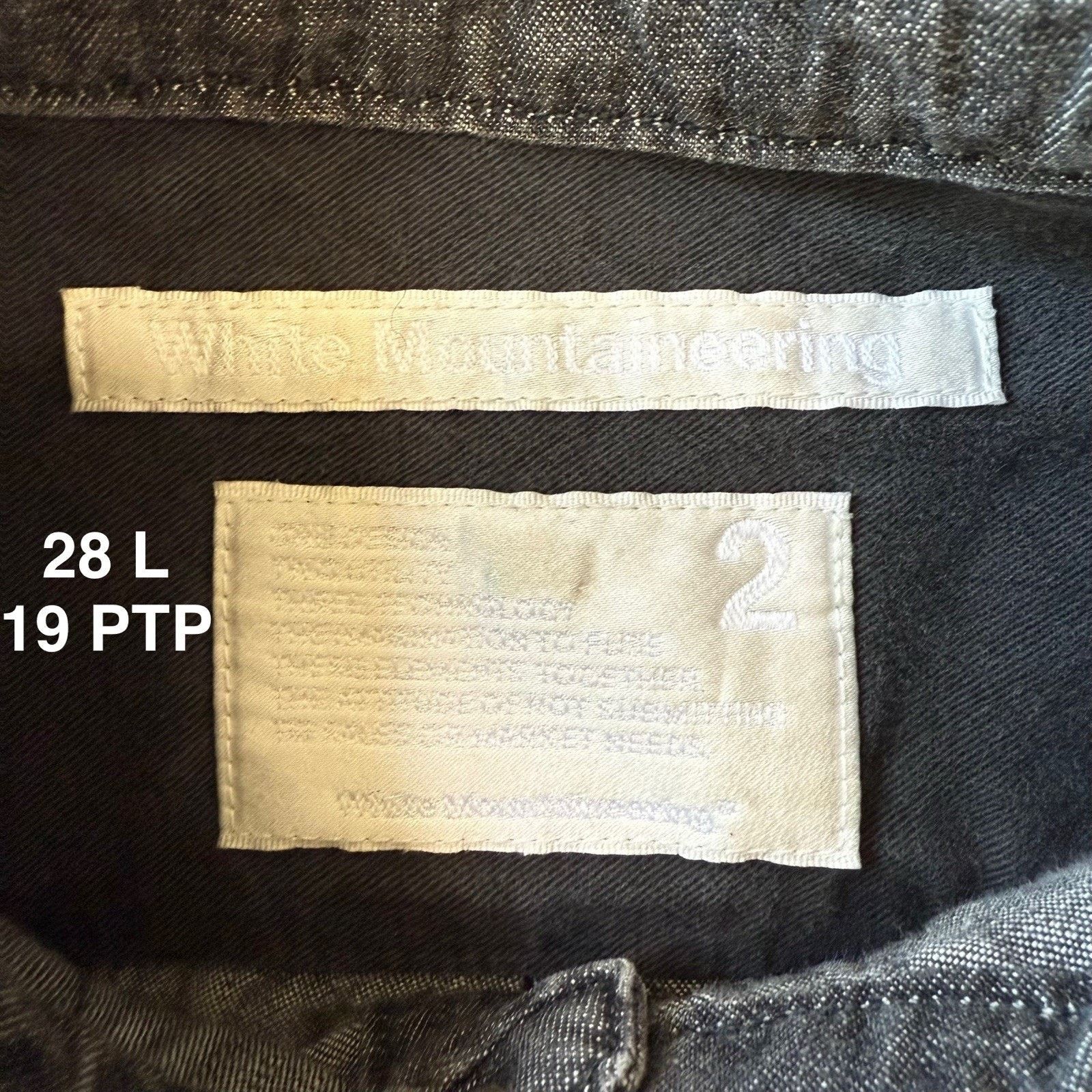 White Mountaineering White Mountaineering Snap Shirt Size 2 Black Denim Outdoors Size US M / EU 48-50 / 2 - 7 Thumbnail