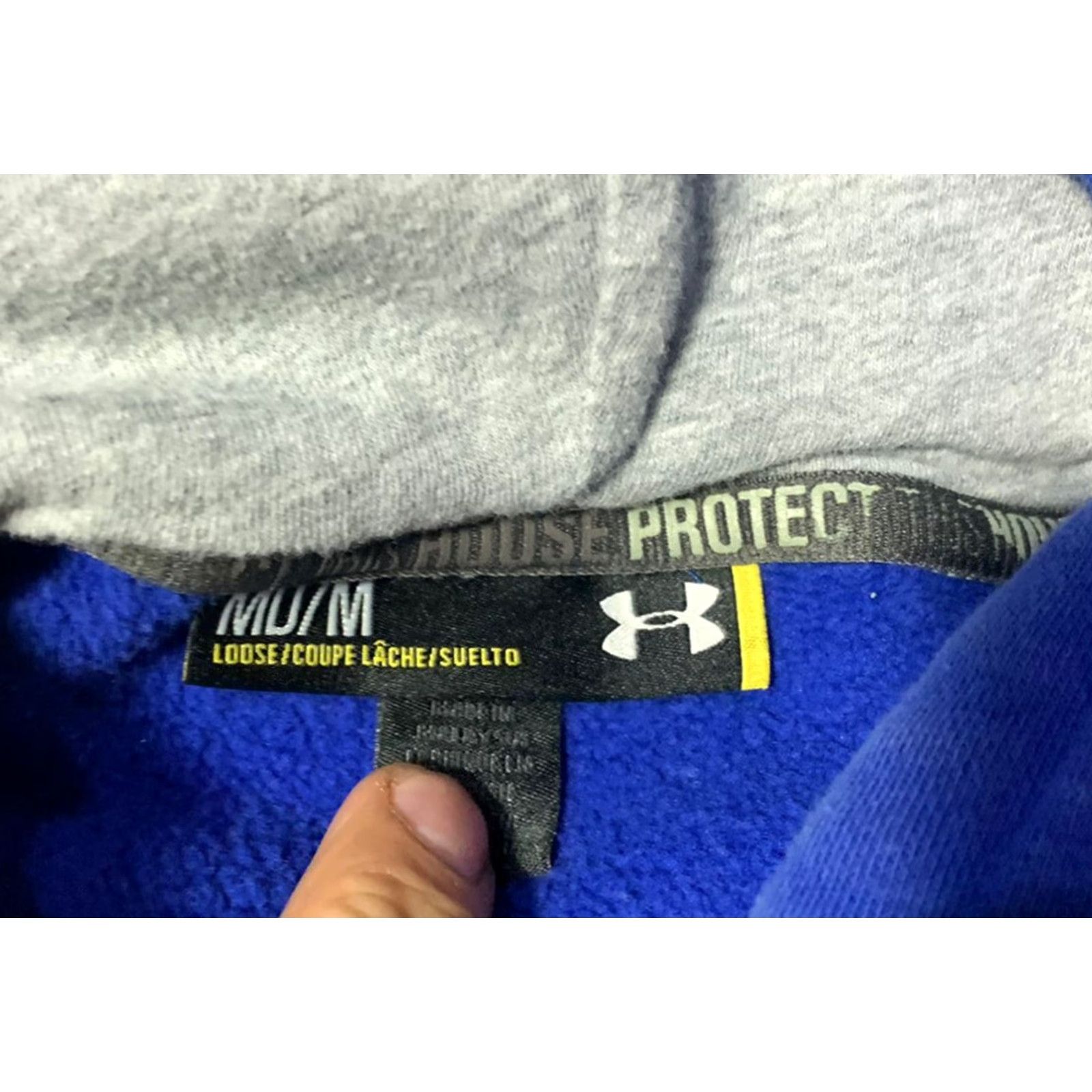 Under Armour Under Armour Mens Loose Fit Blue Pullover Hoodie Sweatshirt Medium Size US M / EU 48-50 / 2 - 4 Thumbnail