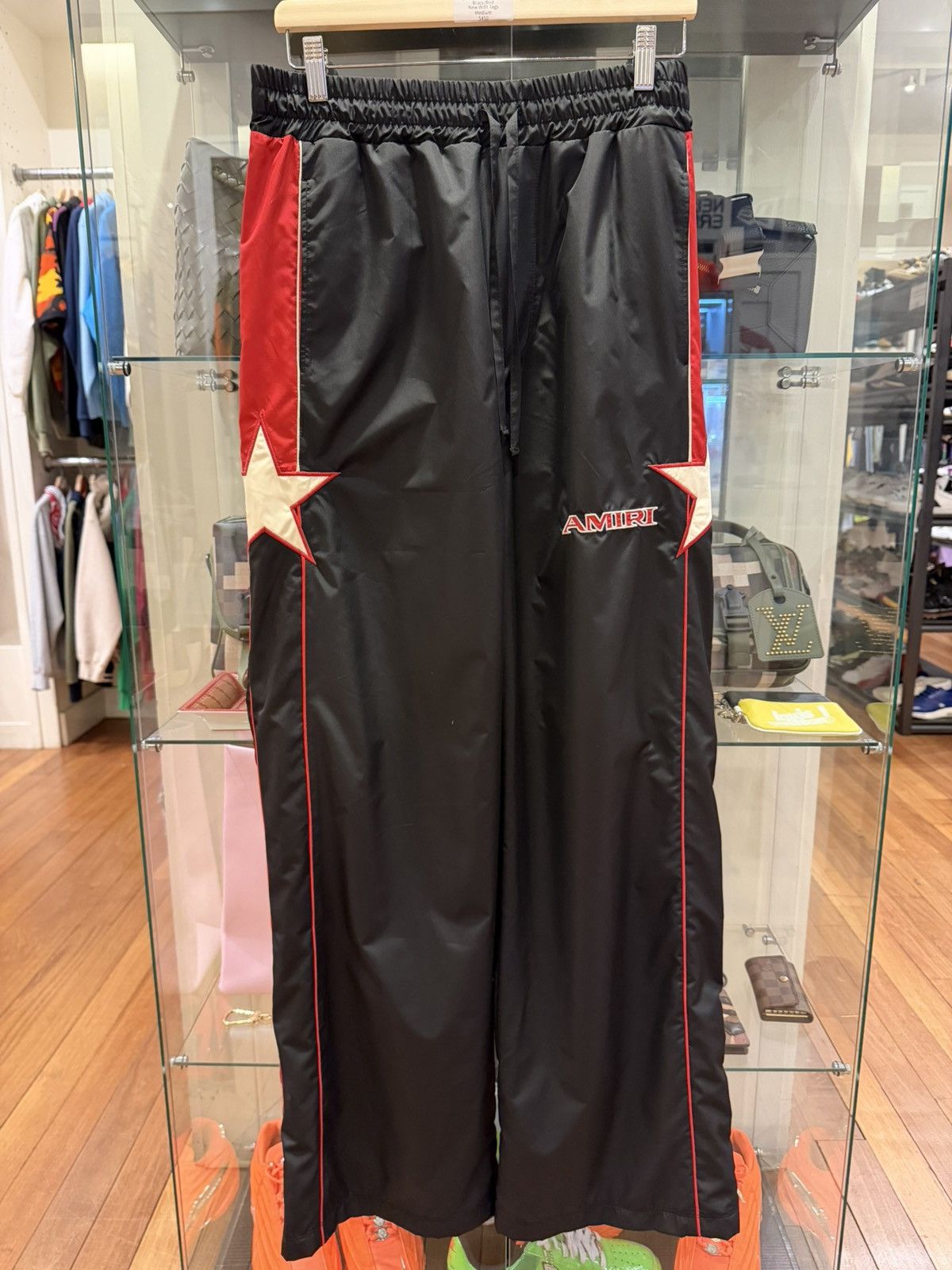 Amiri Amiri Embroidered Star Striped Shell Nylon Pants Size US 32 / EU 48 - 1 Thumbnail