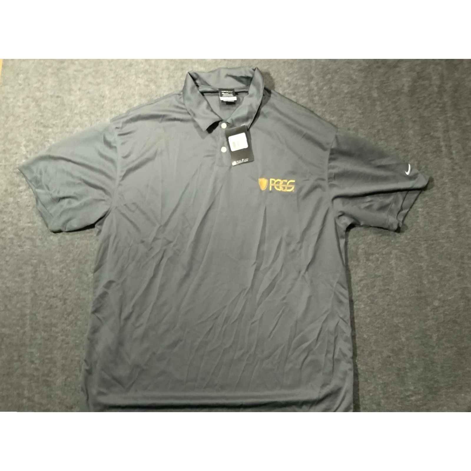 Nike Nike Golf Polo Shirt XXL Dri-Fit Gray Mens Short Sleeve Embroidered Shirt Size US XXL / EU 58 / 5 - 2 Thumbnail