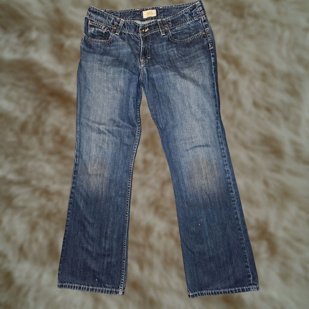 Vintage BKE Whitney Jeans Women's 31x31 Bootcut Blue Denim Solid Embroidered Logo Buckle Bke Preppy Cowboy Rock Everyday Casual Regular Size 24" / US 00 / IT 34 - 1 Thumbnail