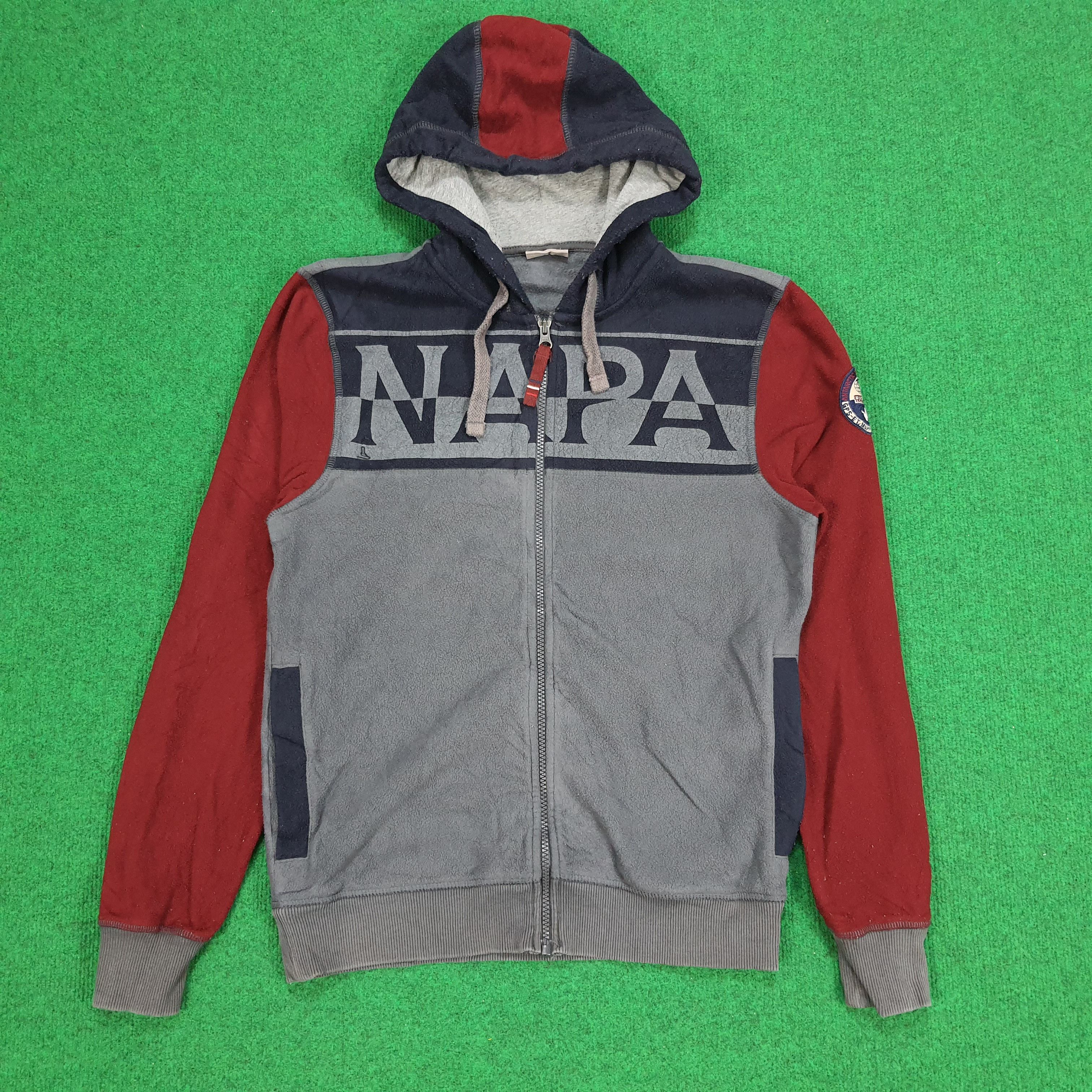 Napapijri × Vintage Vintage Napapijri Antarctic Research Program Zipper Hoodie Size US S / EU 44-46 / 1 - 1 Thumbnail
