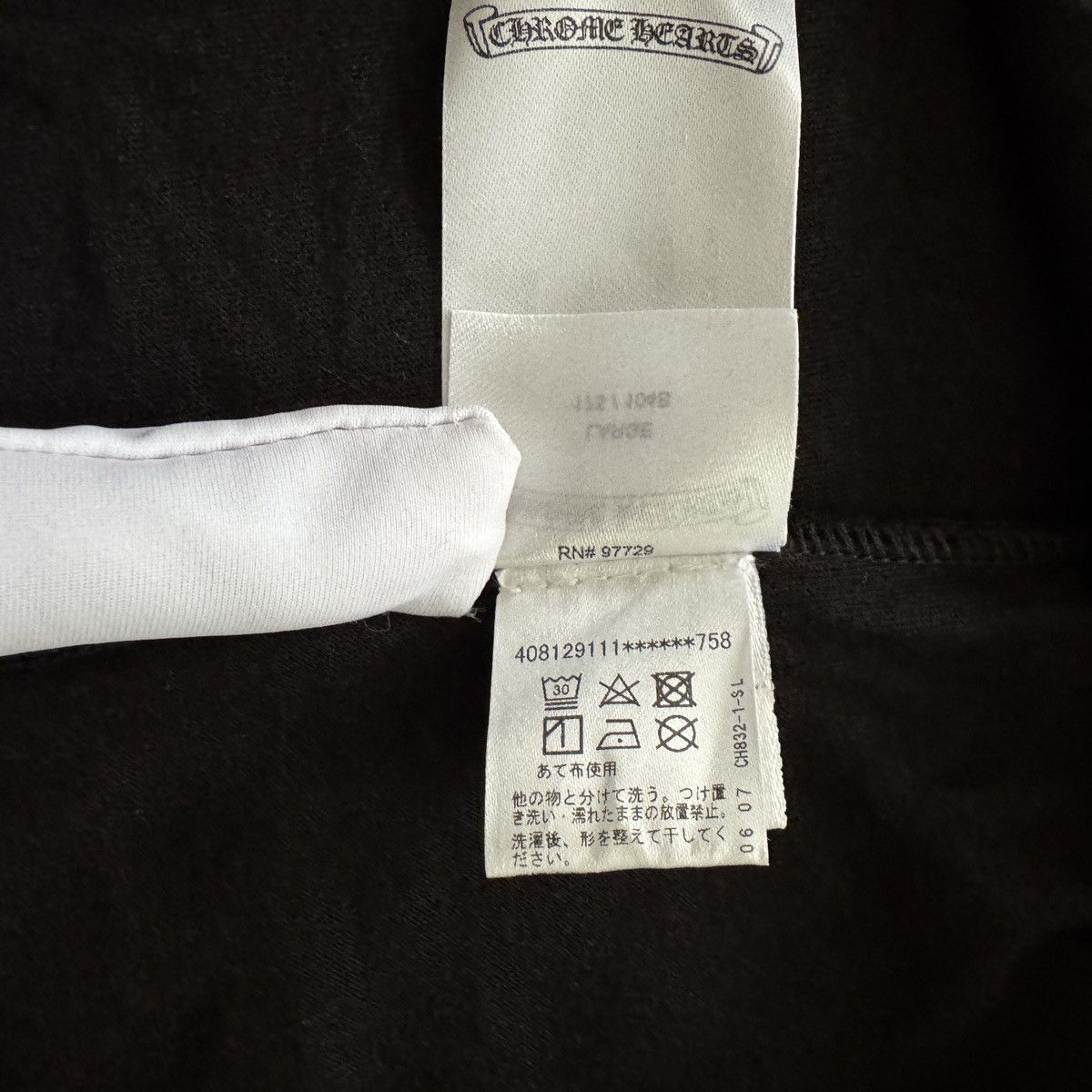 Chrome Hearts Chrome hearts scroll logo t-shirt black Size US L / EU 52-54 / 3 - 11 Thumbnail