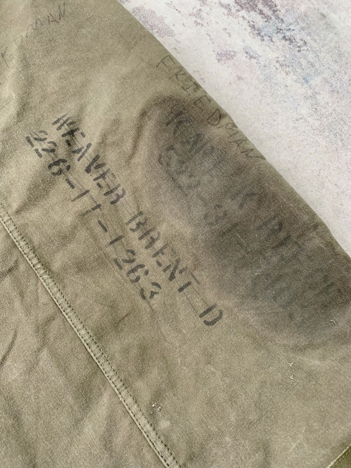 Vintage 1960s Sun Faded Distressed US Army Canvas Backpack Duffle Size ONE SIZE - 5 Thumbnail