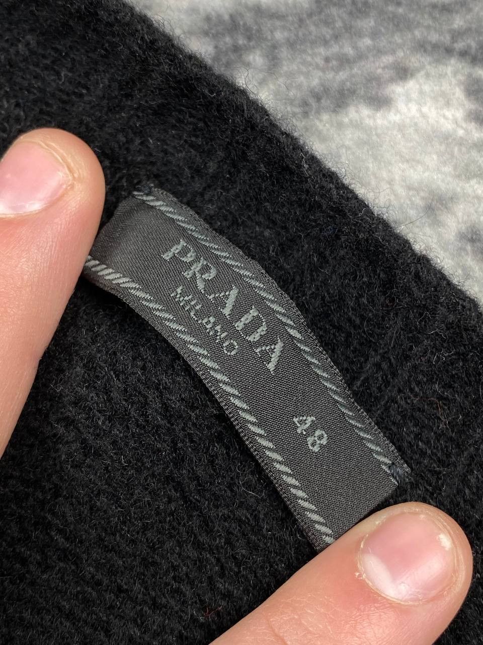 Prada Prada Knit Lana Wool Cashmere Sweater Big Logo Men Size 48 Size US M / EU 48-50 / 2 - 5 Thumbnail