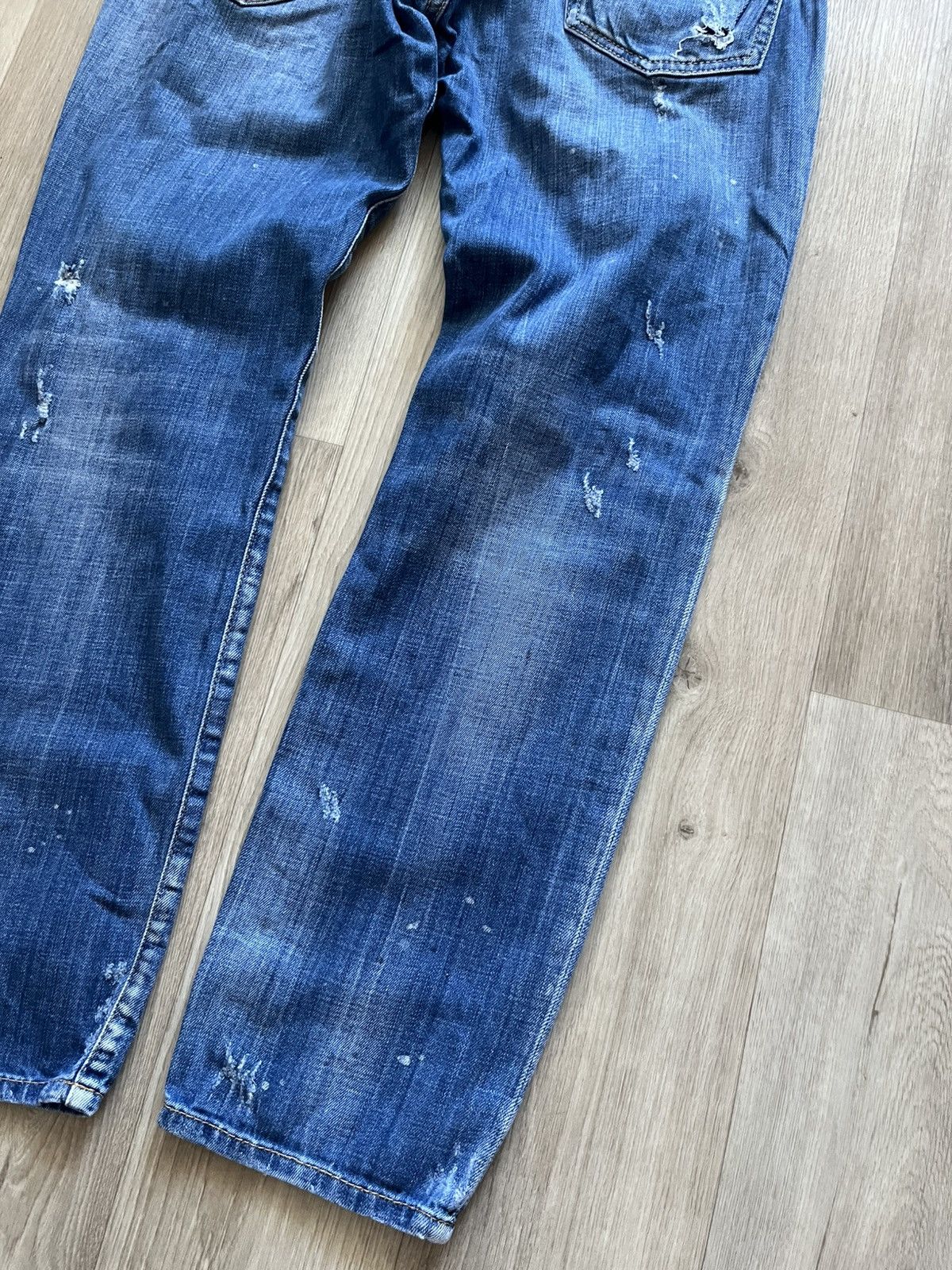 Dsquared2 Dsquared2 Denim Blue Distressed Jeans Size US 32 / EU 48 - 11 Thumbnail