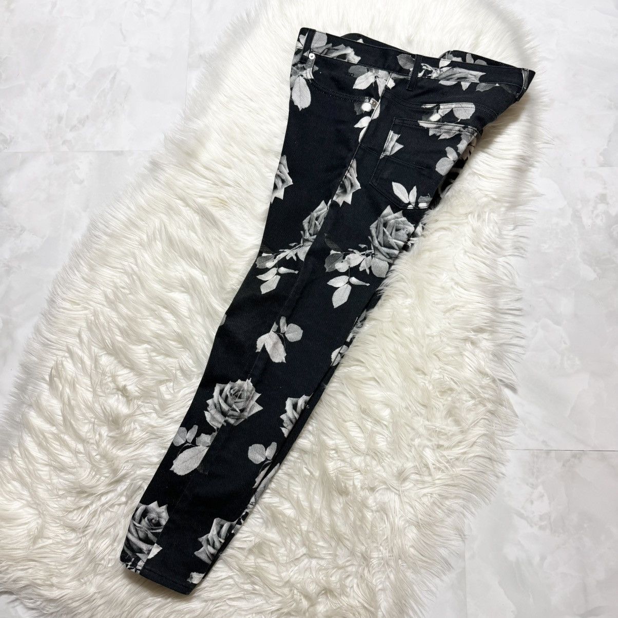 Dior Excellent Condition Dior Homme Rose Design Denim Jeans Size US 31 - 7 Thumbnail