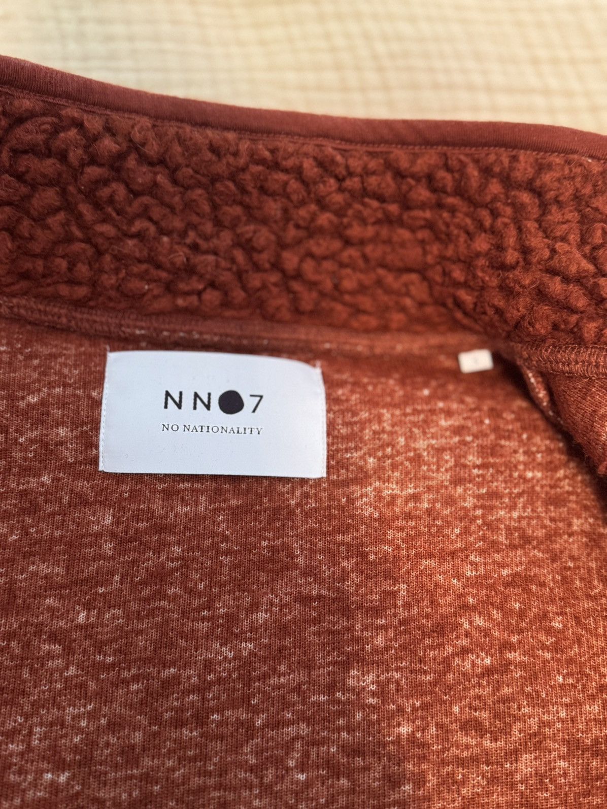 NN07 Mort Fleece Jacket in Rust Size US S / EU 44-46 / 1 - 11 Thumbnail