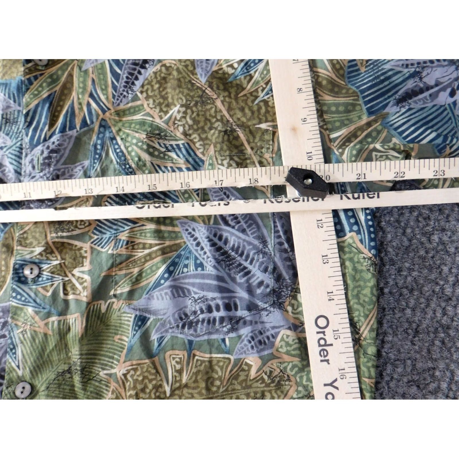 Tori Richard Tori Richard Hawaiian Shirt M Green Floral Button-Up Mens Short Sleeve Button-Down Collared Size US M / EU 48-50 / 2 - 5 Thumbnail