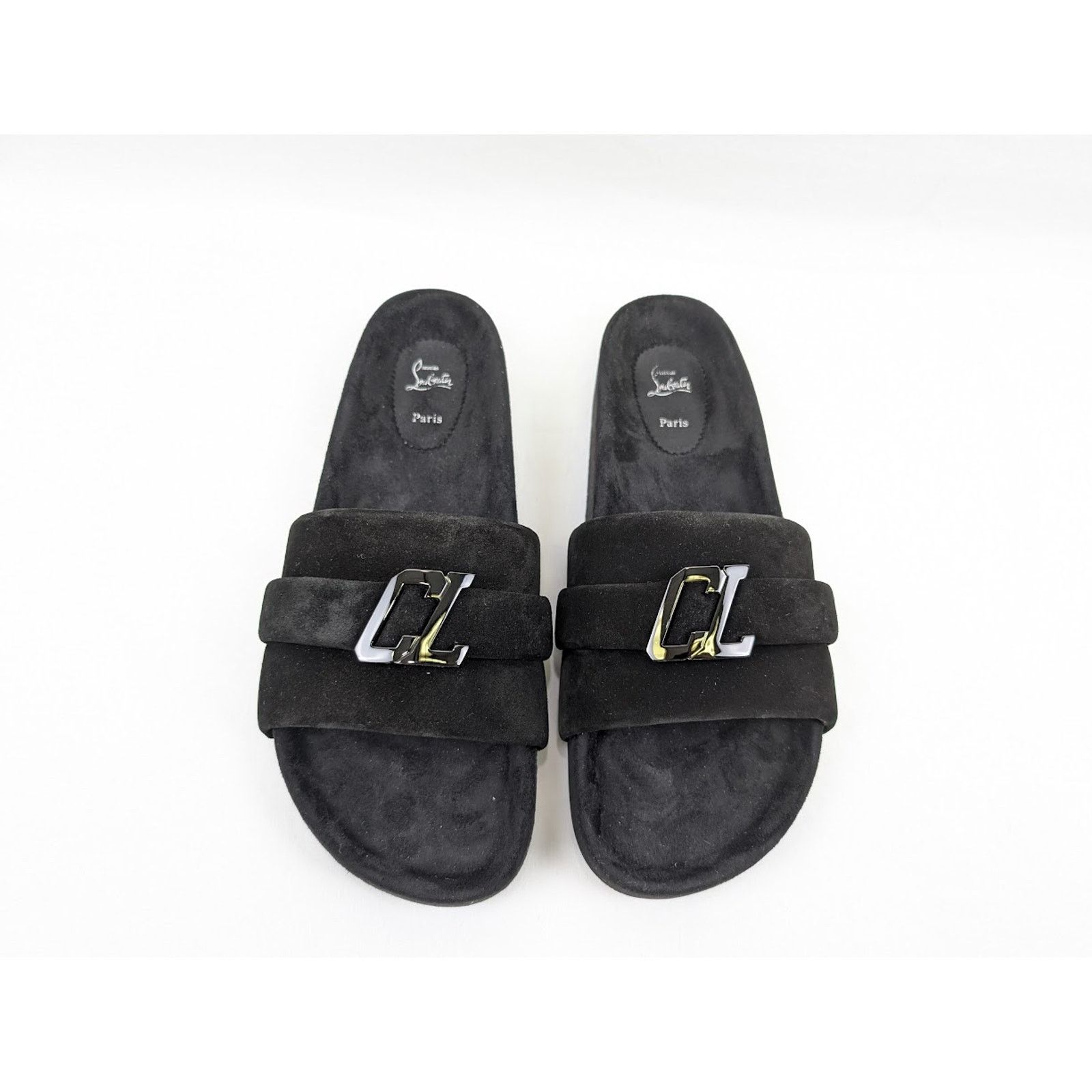 Christian Louboutin o1rshd1 Crosta Varsimule Bizz Flat in Black Size US 13 / EU 46 - 16 Thumbnail