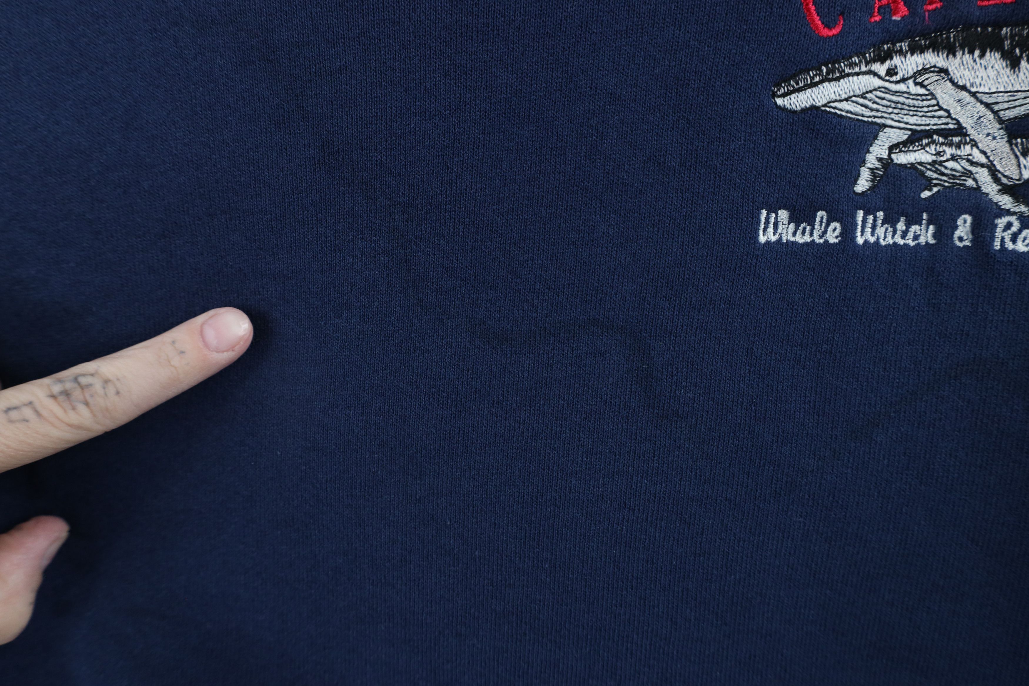 Vintage Vintage 90s Streetwear Cape May Whale Watch Sweatshirt USA Size US L / EU 52-54 / 3 - 5 Thumbnail