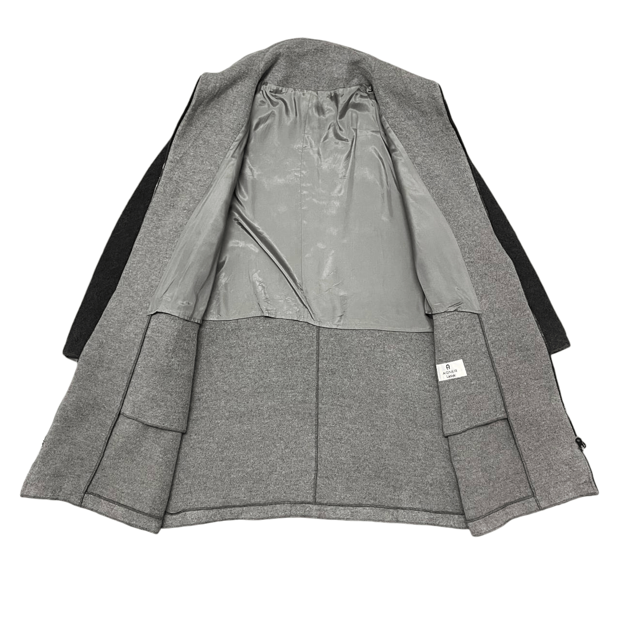 Aigner Vintage Aigner Lifestyle Wool Zipper Jacket Size L / US 10 / IT 46 - 8 Thumbnail