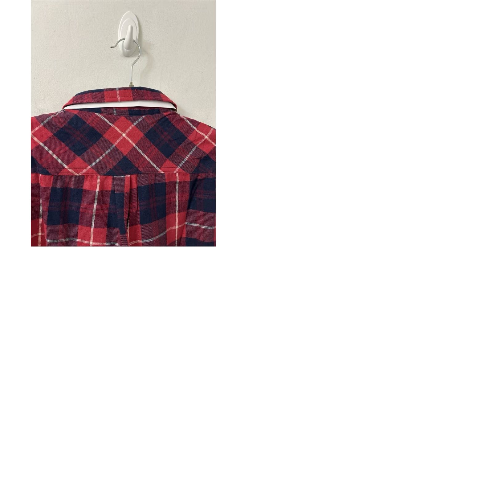 Vintage Berkley Jensen Shirt Mens L Red Plaid Flannel Button Down Long Sleeve NWT Size US L / EU 52-54 / 3 - 9 Thumbnail
