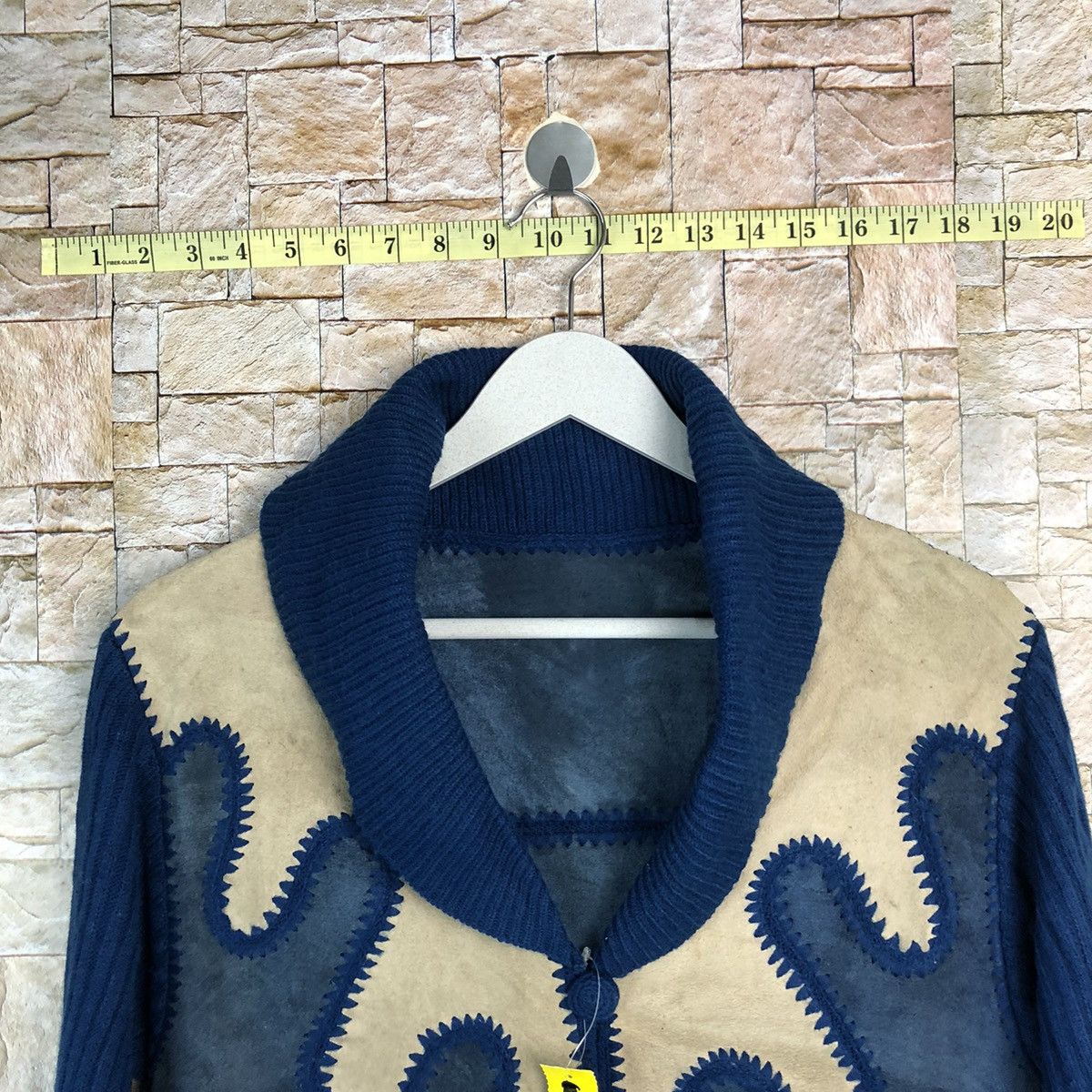 Japanese Brand DL art western cowboy vintage leather cardigan shirt #A310 Size S / US 4 / IT 40 - 4 Thumbnail
