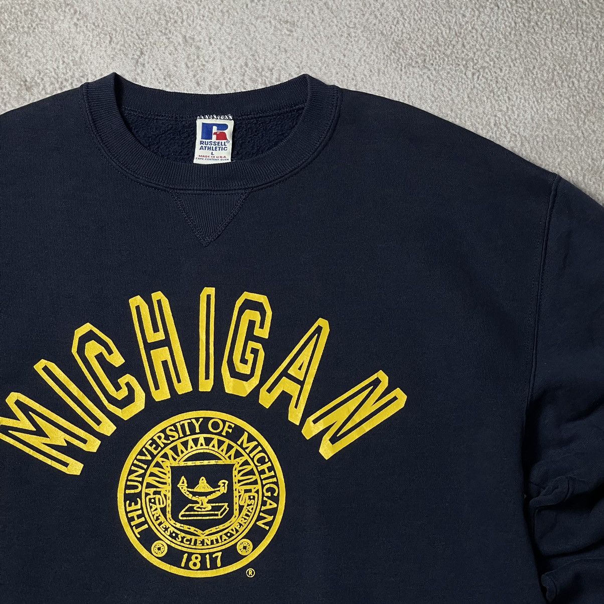 Russell Athletic × Vintage Vintage Russel Athletic University Of Michigan Size US L / EU 52-54 / 3 - 2 Thumbnail