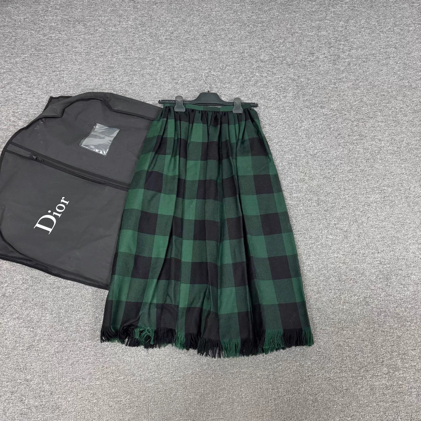 Dior Dior Runway Wool Plaid Tassel Hem Skirt 34 Size 25" / US 0 / IT 36 - 3 Thumbnail