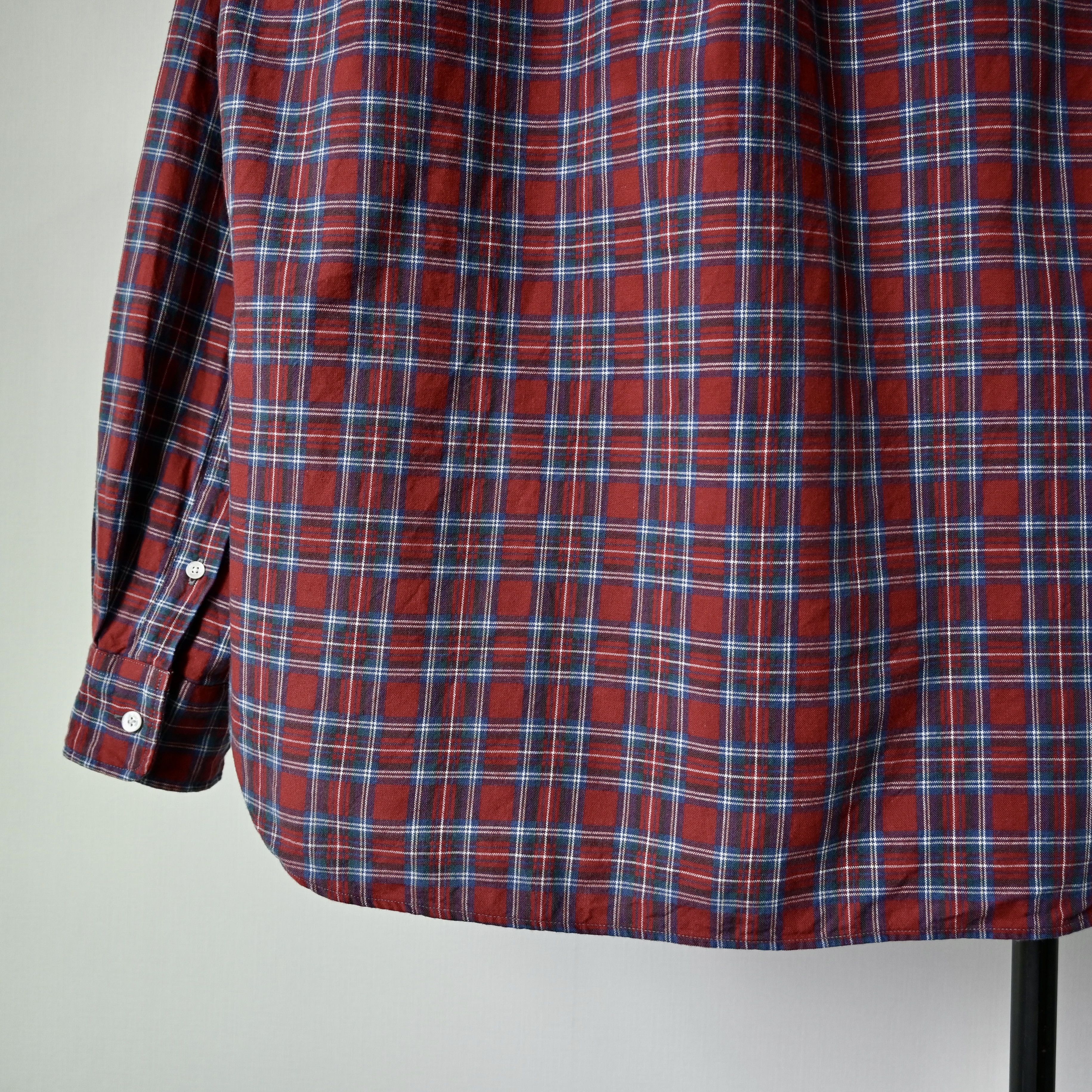 Beams Plus BEAMS Plus red tartan Oxford BD shirt, made in Japan Size US M / EU 48-50 / 2 - 4 Thumbnail