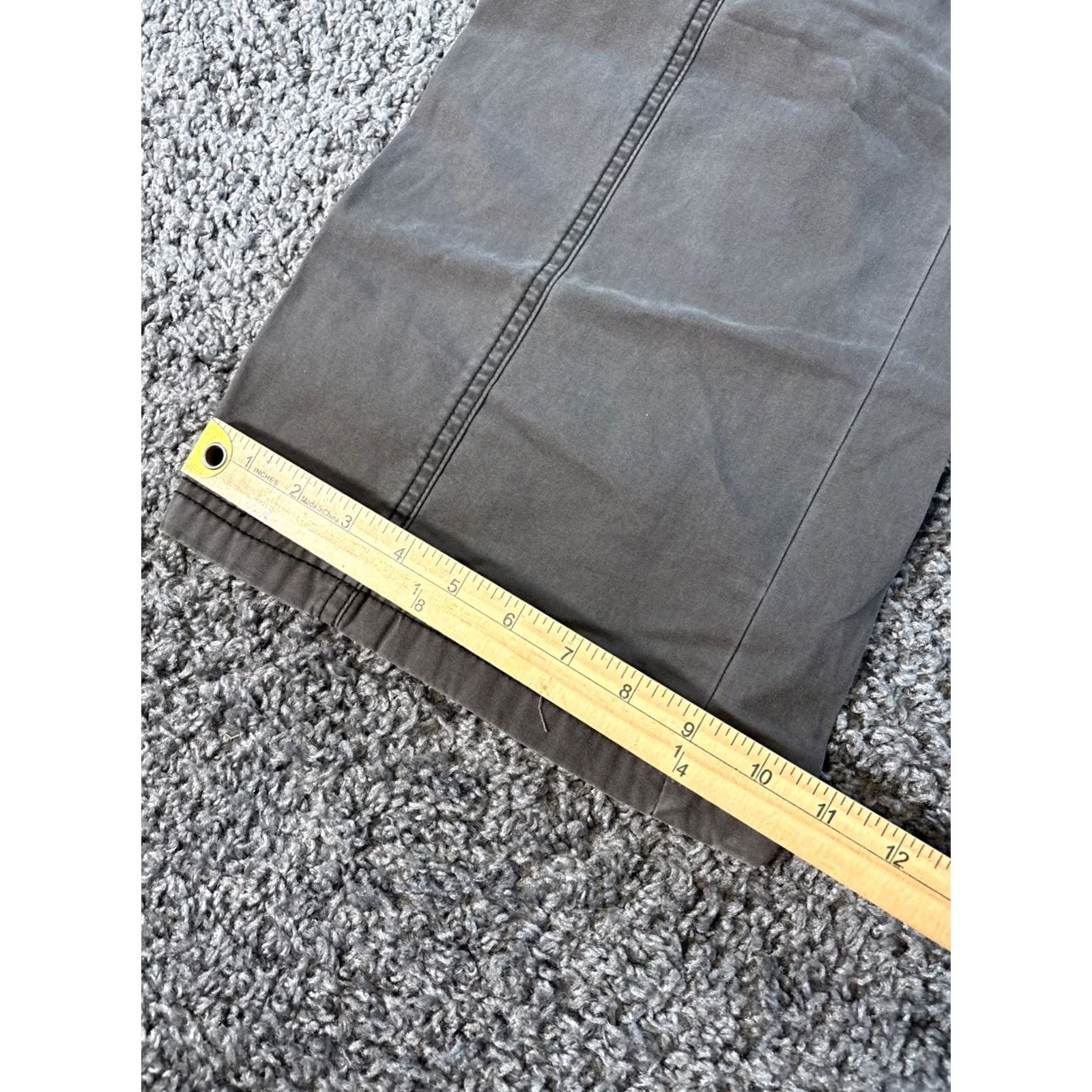 Esprit VINTAGE Esprit Cargo Pants Women 30x28 Brown Baggy Boot Low Rise Grunge Distressed Canvas 30 Inseam 28 in Regular Size 30 Mens Womens Girls Size 30" / US 8 / IT 44 - 3 Thumbnail