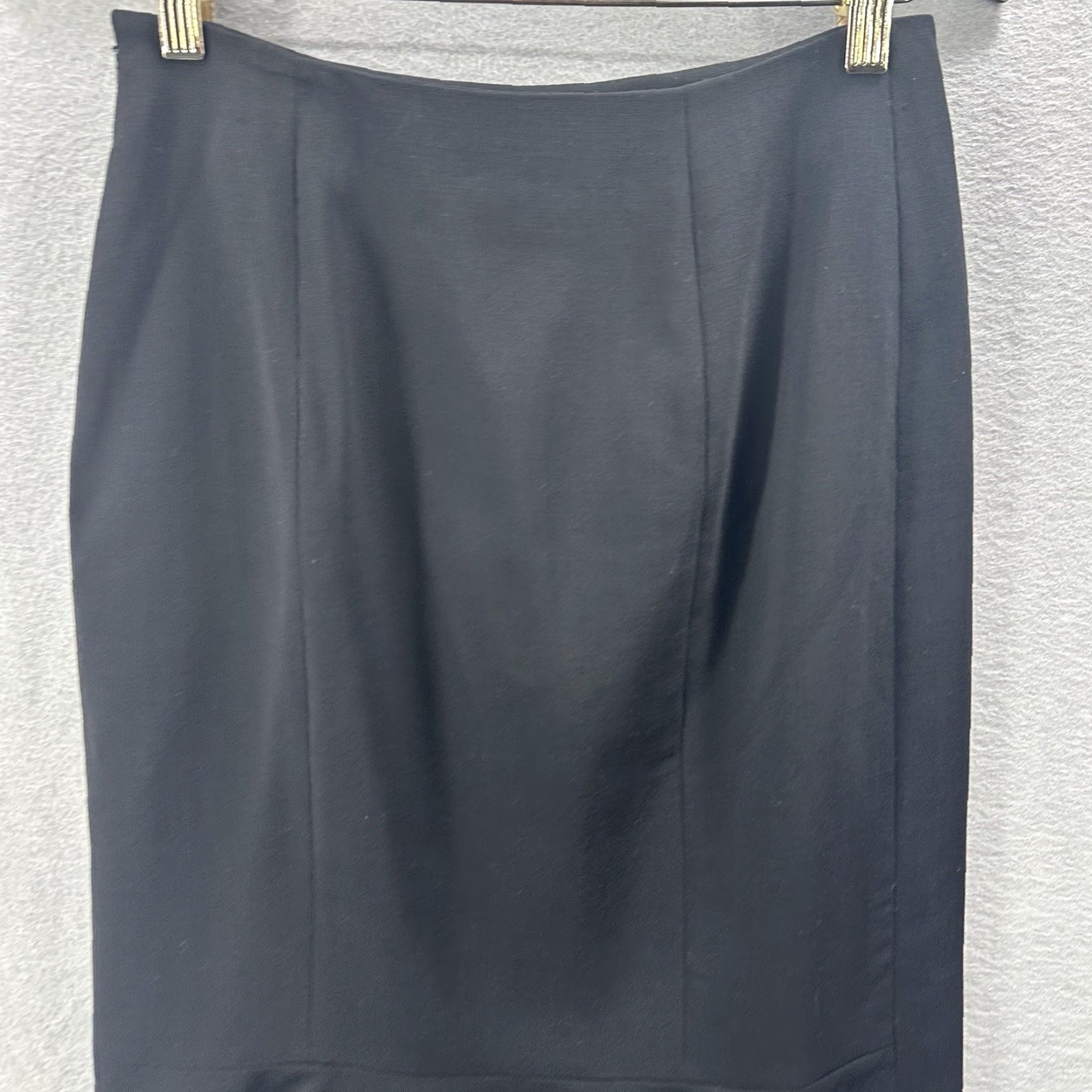 Akris Akris Pencil Skirt Womens 4 Wool Lined Knee Length Ruffle Quiet Luxury Core Size 27" / US 4 / IT 40 - 7 Thumbnail