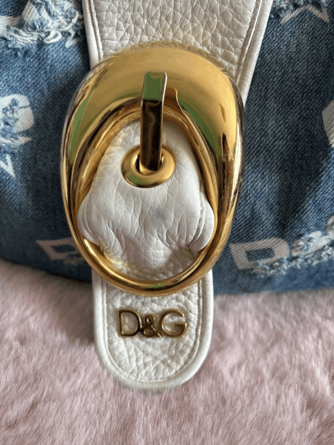 Dolce & Gabbana × Jean Dolce Gabbana Hobo Bag Baguete Shoulder Hand Denim EX0108 Size ONE SIZE - 9 Thumbnail