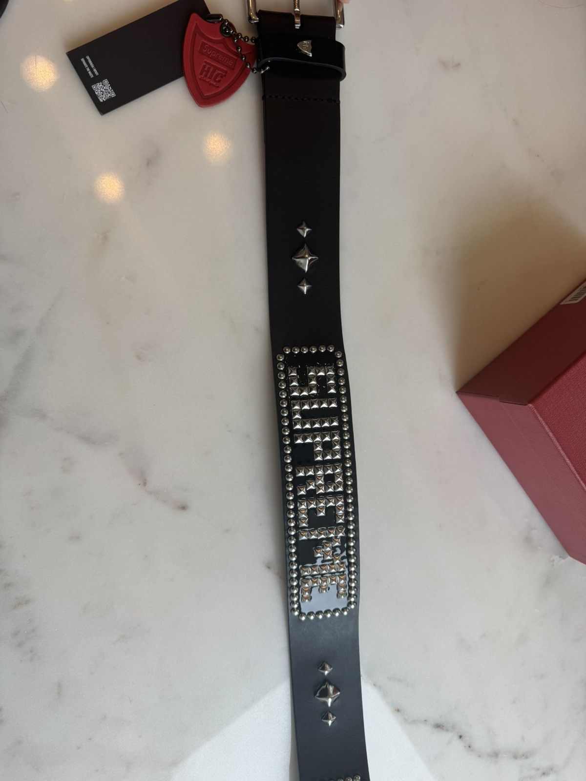 Supreme Supreme X Hollywood Trading Company Studded Belt Black XL Size ONE SIZE - 2 Thumbnail