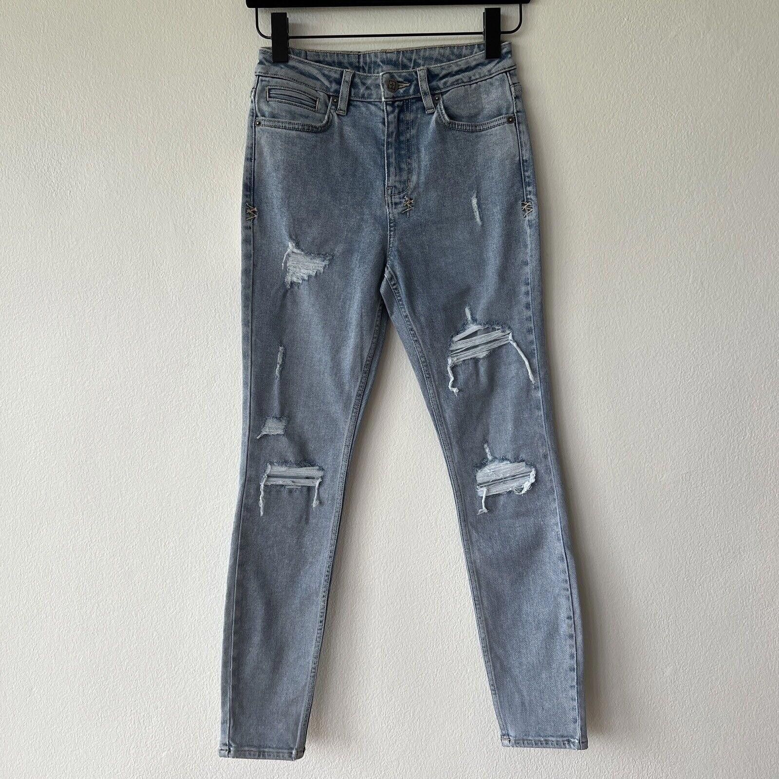 Ksubi denim jean small s 26 spray on skinny laguna blue