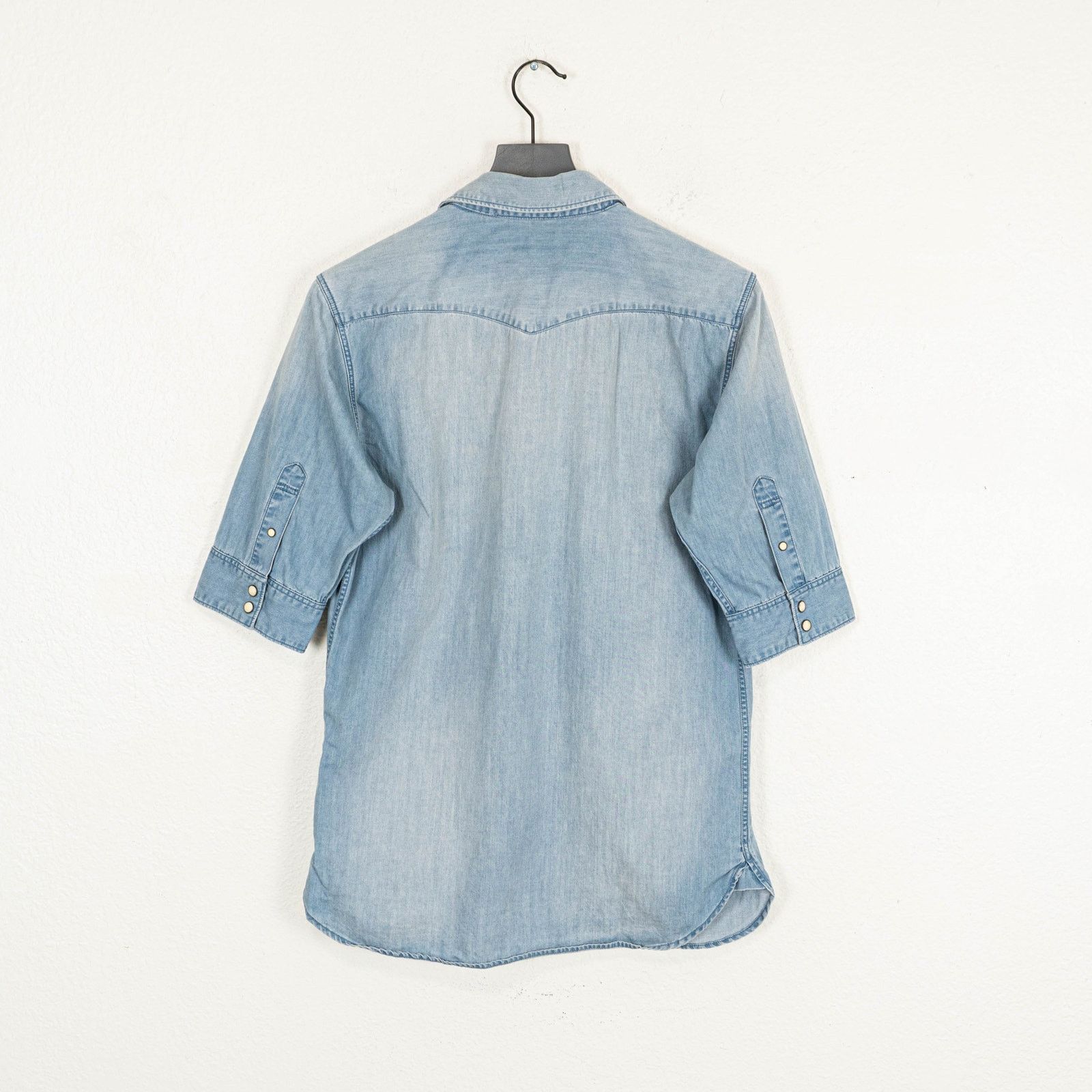 Allsaints All Saints Maryland Half Sleeve Shirt denim blue Slim S Size US S / EU 44-46 / 1 - 3 Thumbnail
