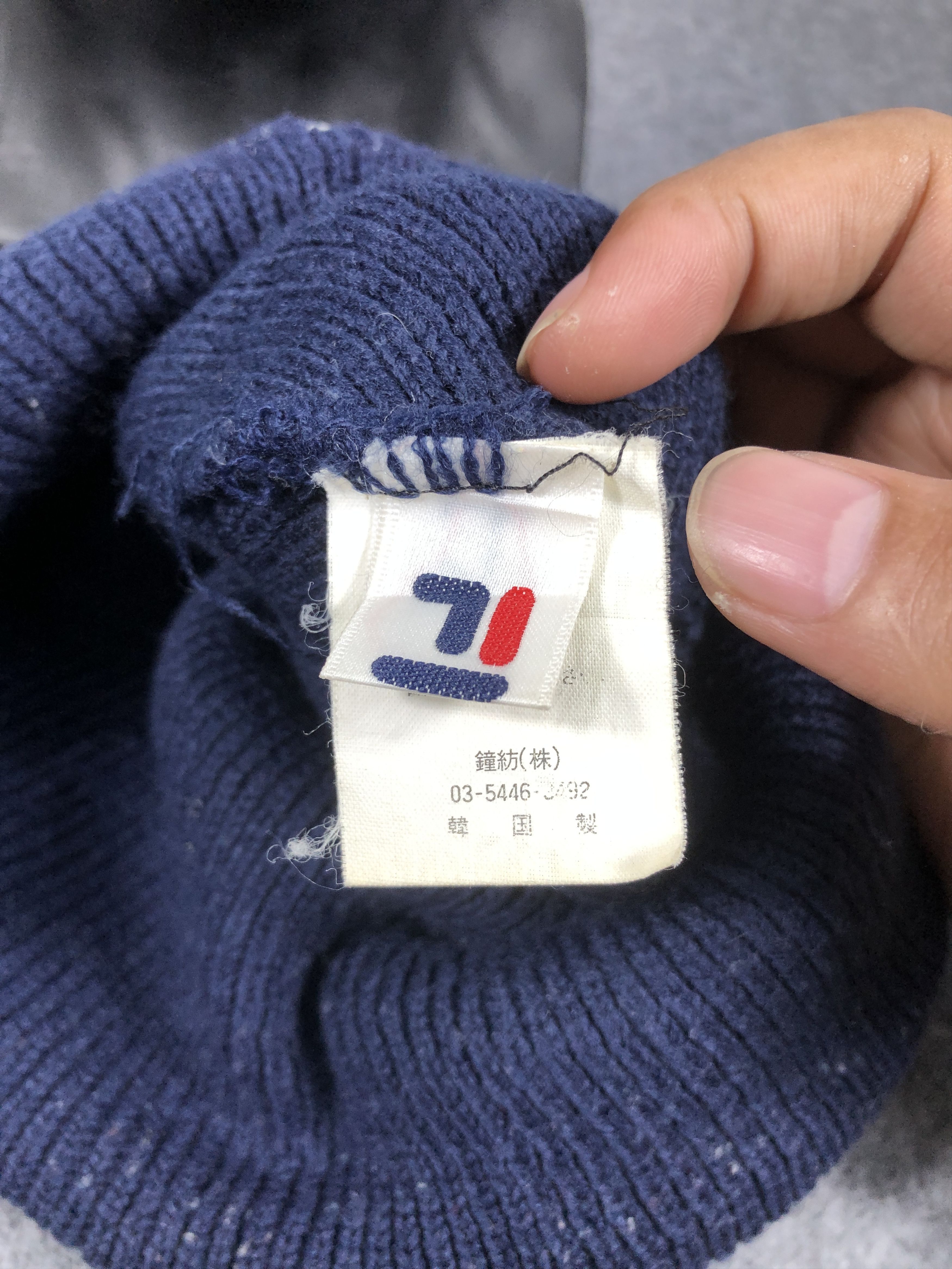 Fila × Vintage Vintage Fila Beanie / Snow Cap / Snow Hat Size ONE SIZE - 6 Thumbnail