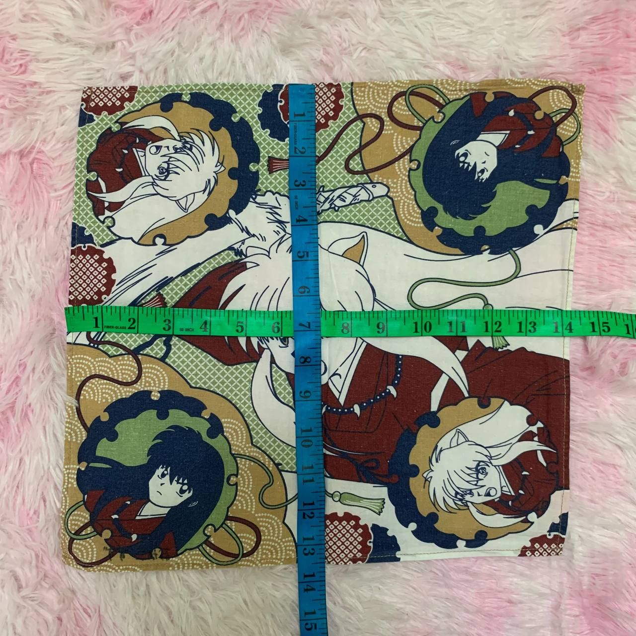 Anime × Japanese Brand × Vintage RARE Vintage Inuyasha Handkerchief Bandana Anime Manga Size ONE SIZE - 3 Thumbnail