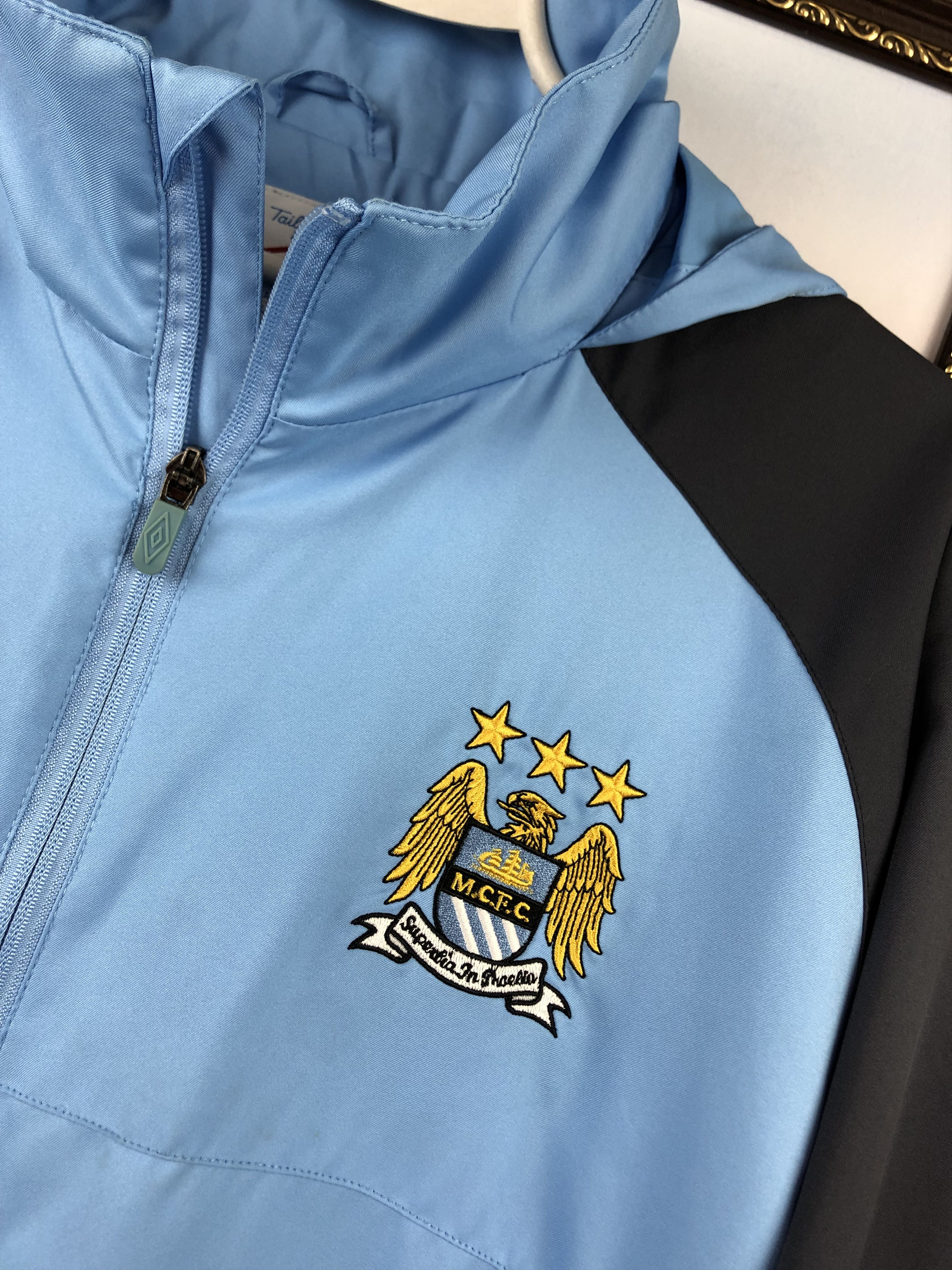 Nike Vintage Manchester City Football Jacket Windbreaker Blue Size US XL / EU 56 / 4 - 3 Thumbnail