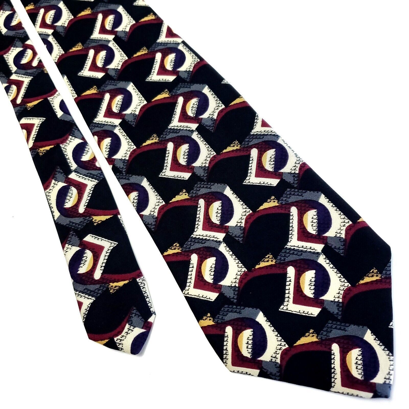 Robert Talbott Talbott Studio Multi Colored Silk Tie Woven Wide Abstract Size ONE SIZE - 1 Thumbnail