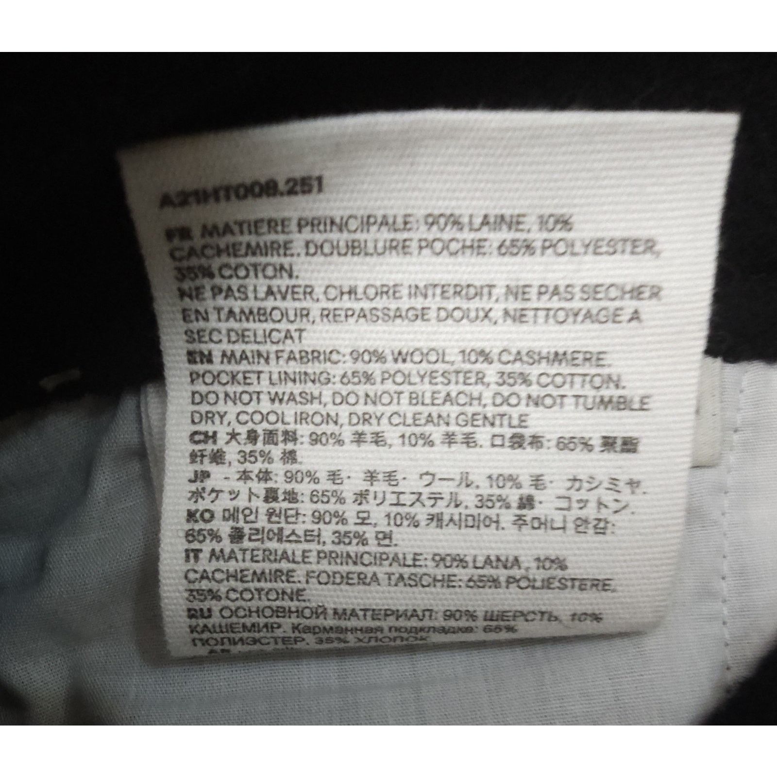 Other AMI ALEXANDRE MATTIUSSI Cashmere & Wool Heavy Trousers 40 Size 40" / US 18 - 13 Thumbnail