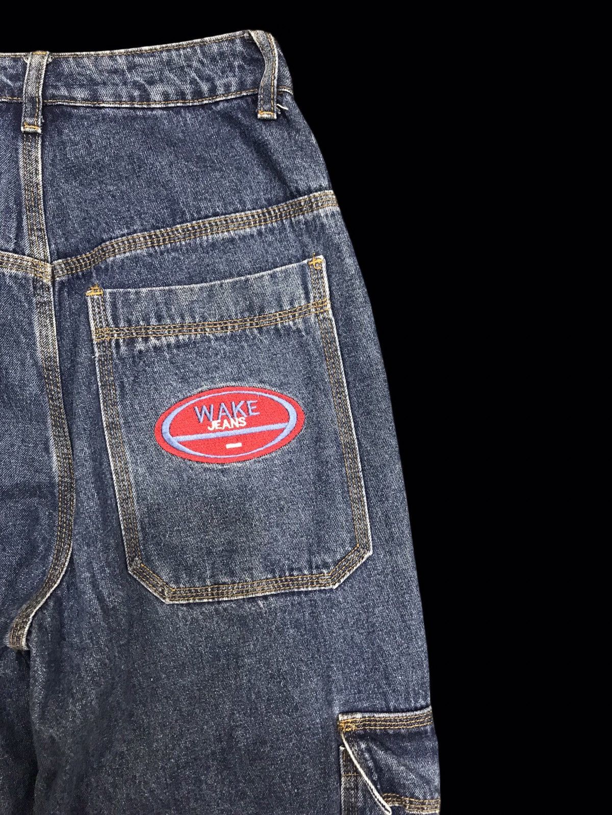 Japanese Brand 💥BAGGY💥WAKE JEANS BAGGY EXTRA LONG DENIM F353 Size US 26 / EU 42 - 11 Thumbnail