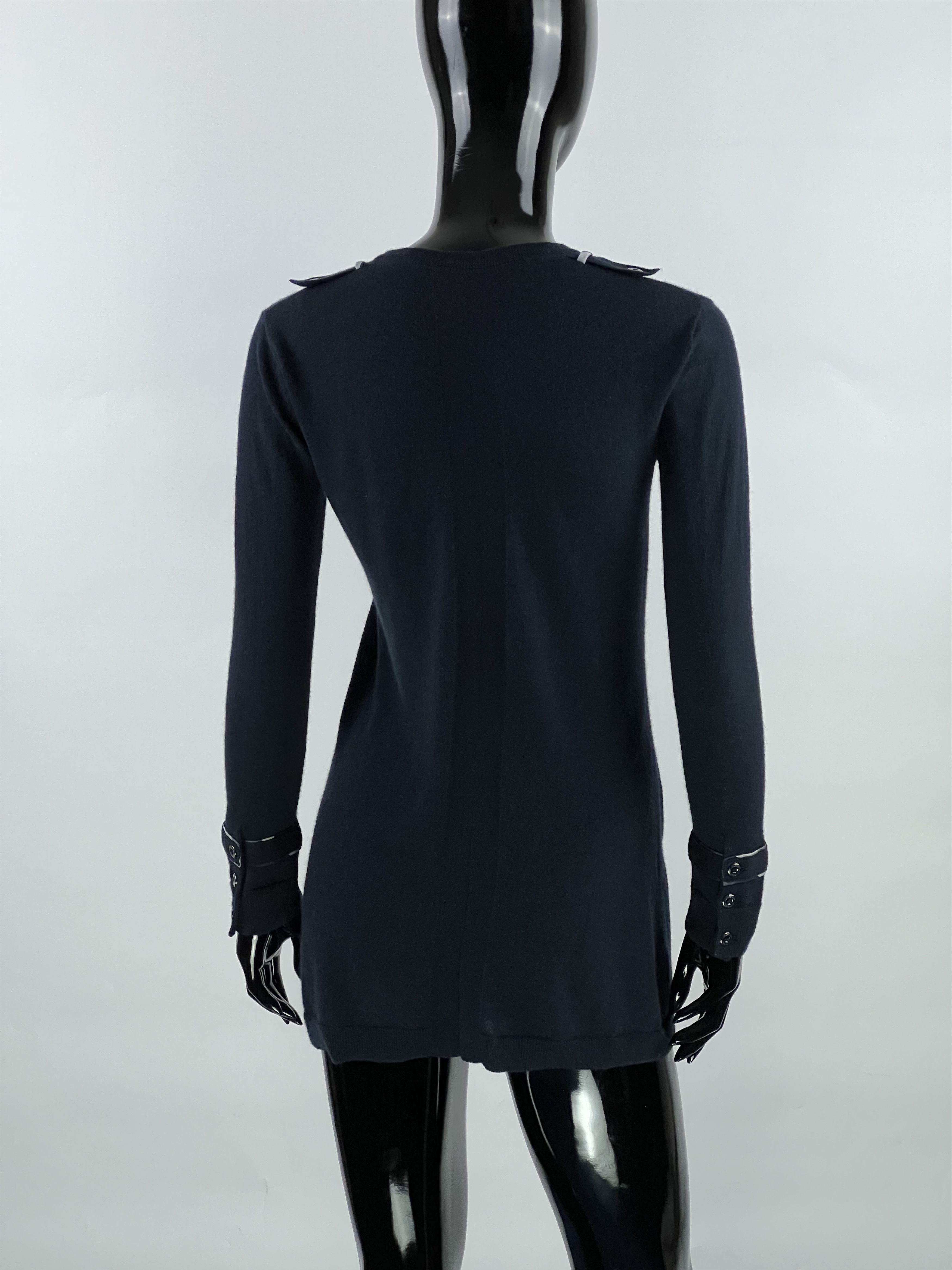 Burberry Burberry Women's Navy Blue Wool Cardigan Size XS Size XS / US 0-2 / IT 36-38 - 2 Thumbnail