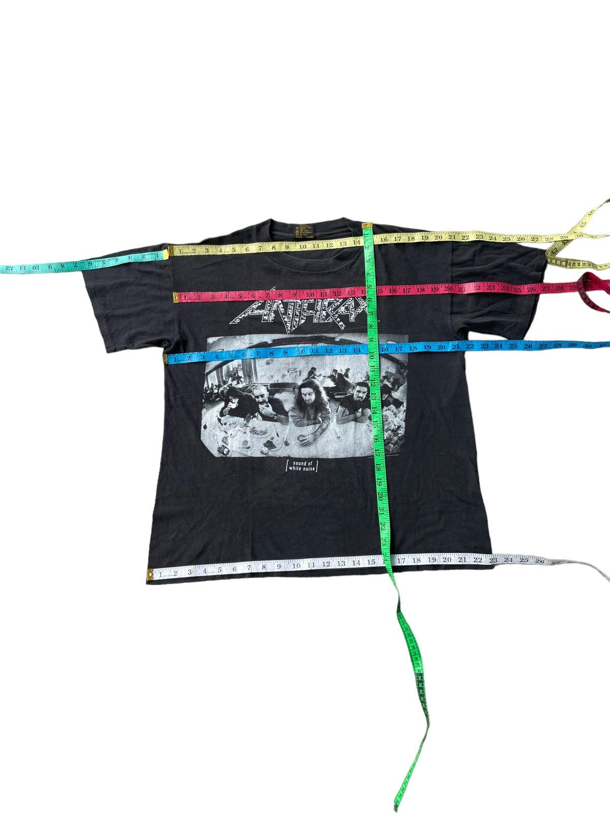 Band Tees VTG 1993 Brockum Anthrax Sound of White Noise Tour Size US L / EU 52-54 / 3 - 14 Thumbnail