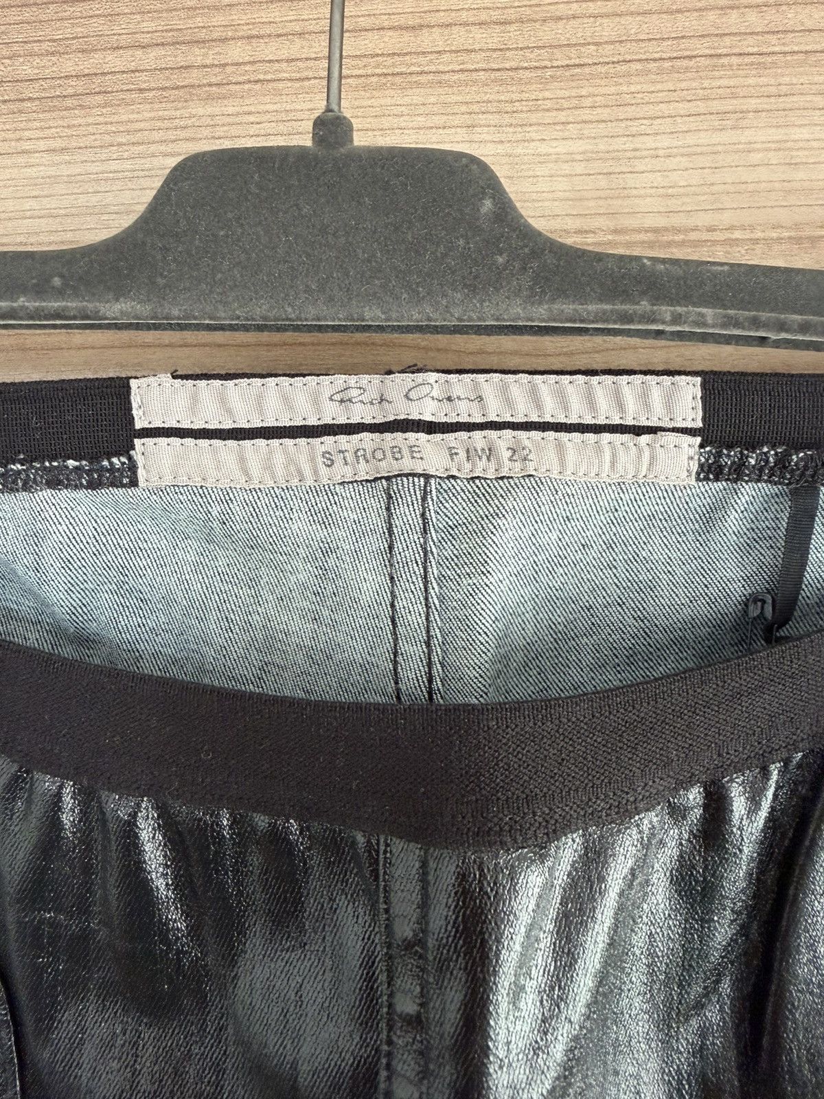 Rick Owens Rick Owens Waxed Leggings Strobe FW22 Size 30" / US 8 / IT 44 - 2 Thumbnail